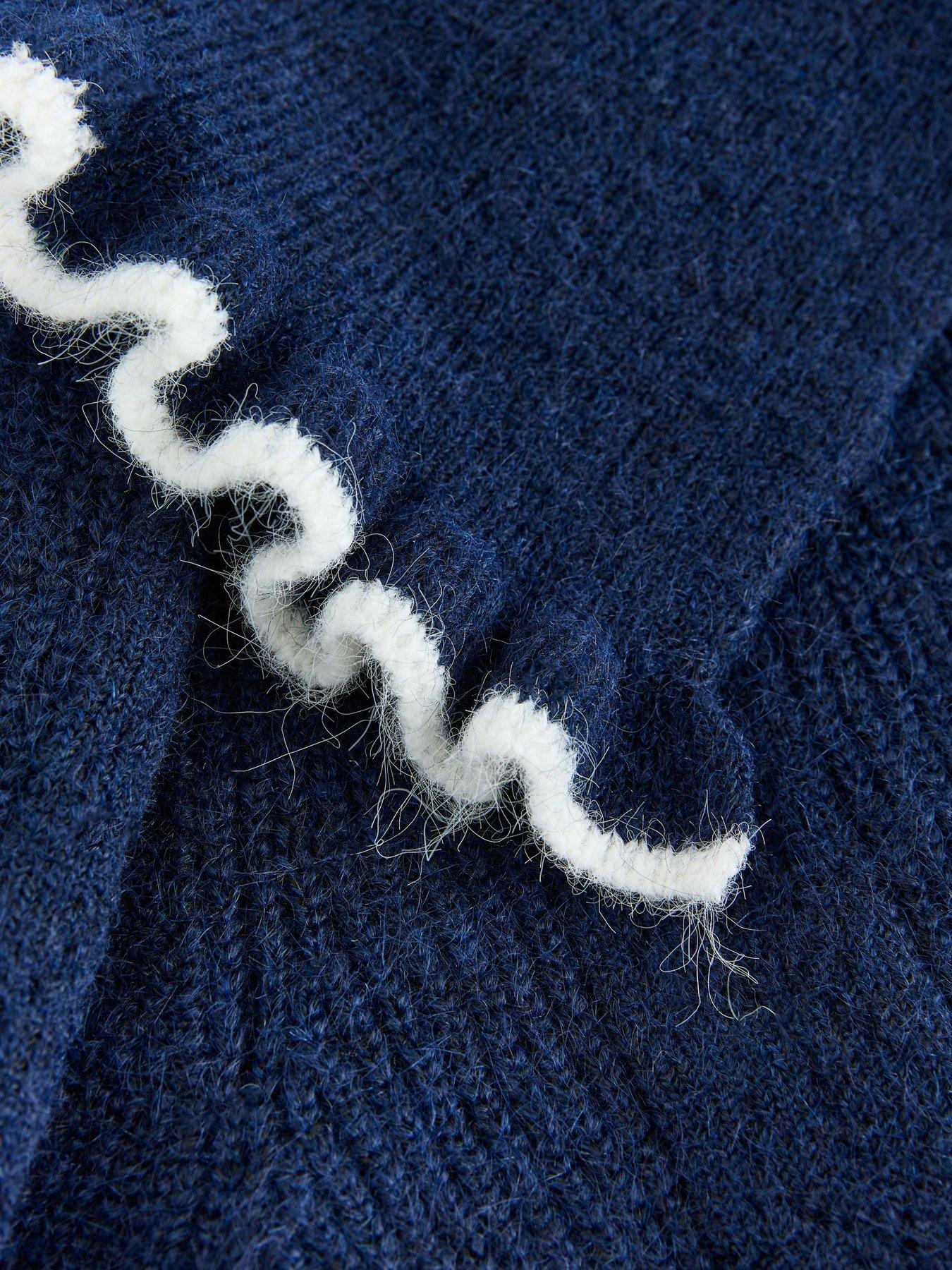 Image 3 of 3 of Laura Ashley Women's Frill Collar Button Through Cardigan - Blue
