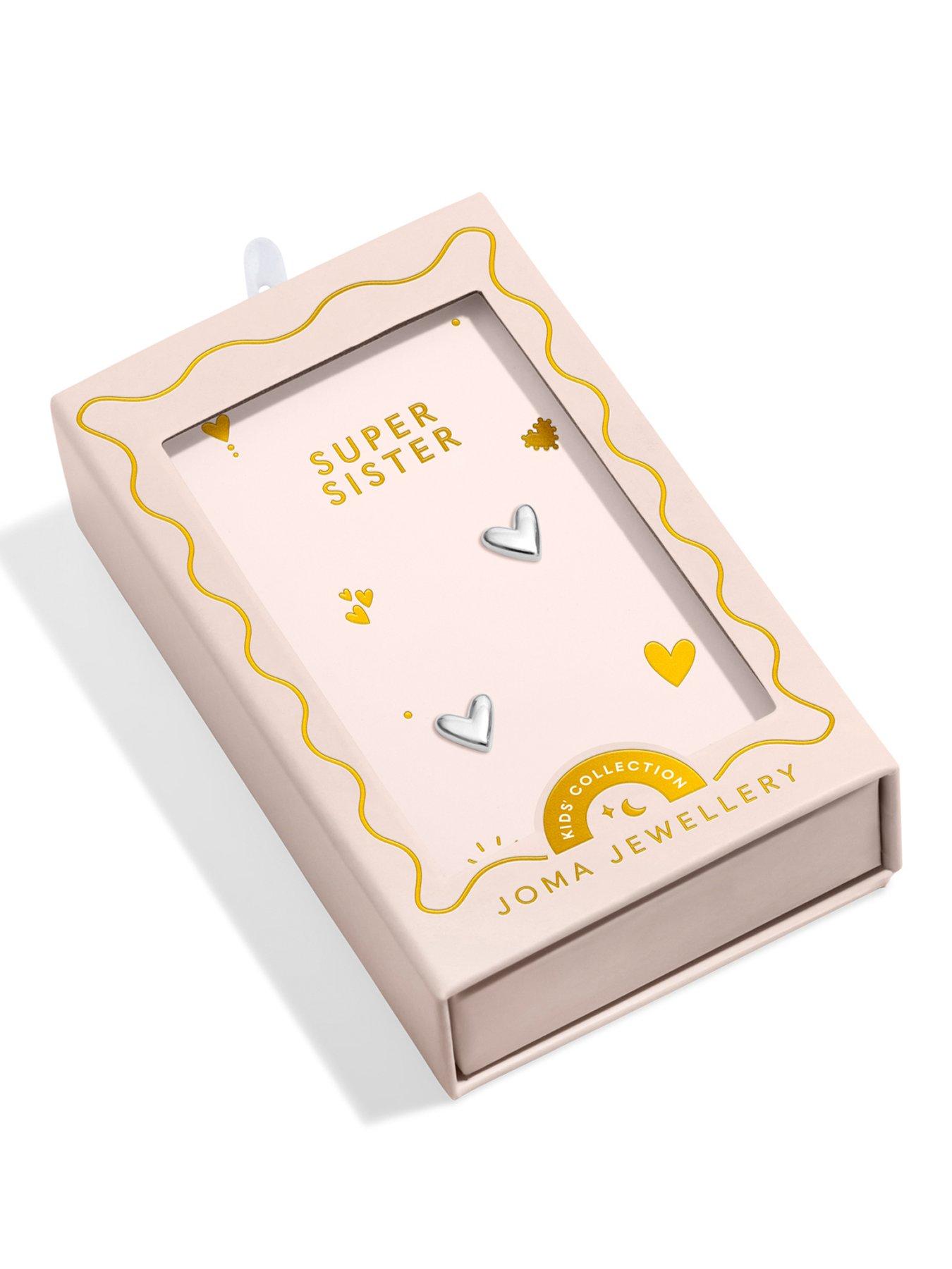 Joma Jewellery Kids Moments To Shine Super Sister Earrings - Silver-plated