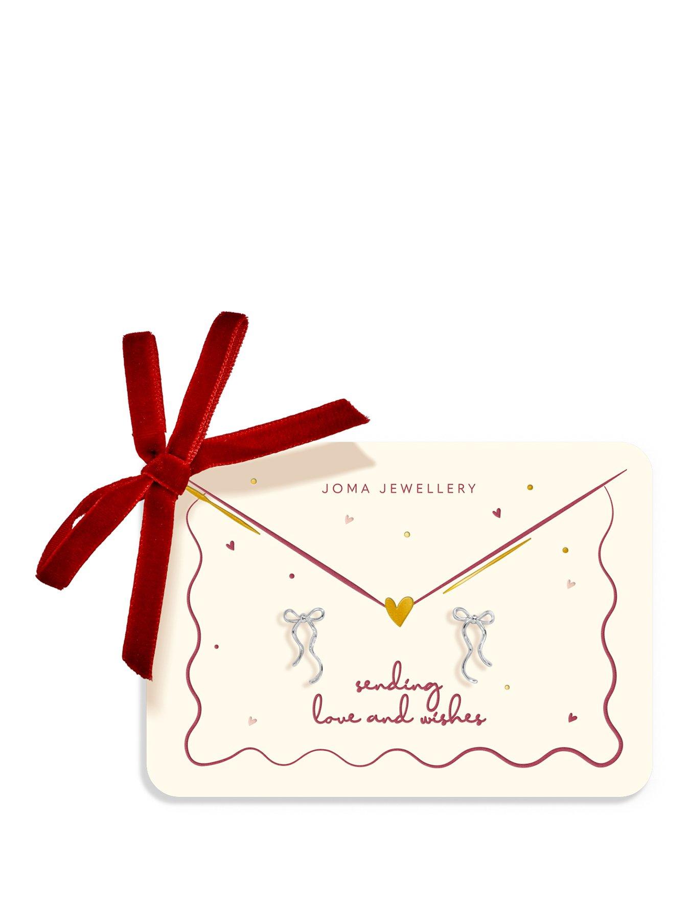 Joma Jewellery SENDING LOVE AND WISHES BOW Stud Earrings
