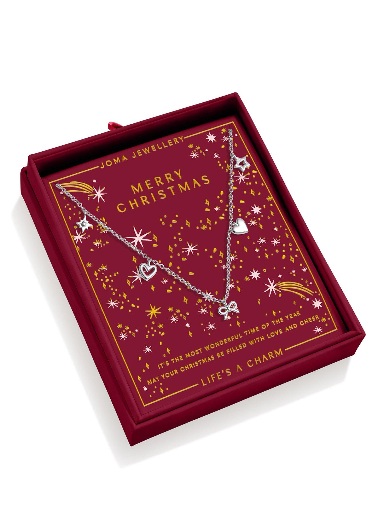 Joma Jewellery CHRISTMAS LIFE'S A CHARM 'MERRY CHRISTMAS' Necklace