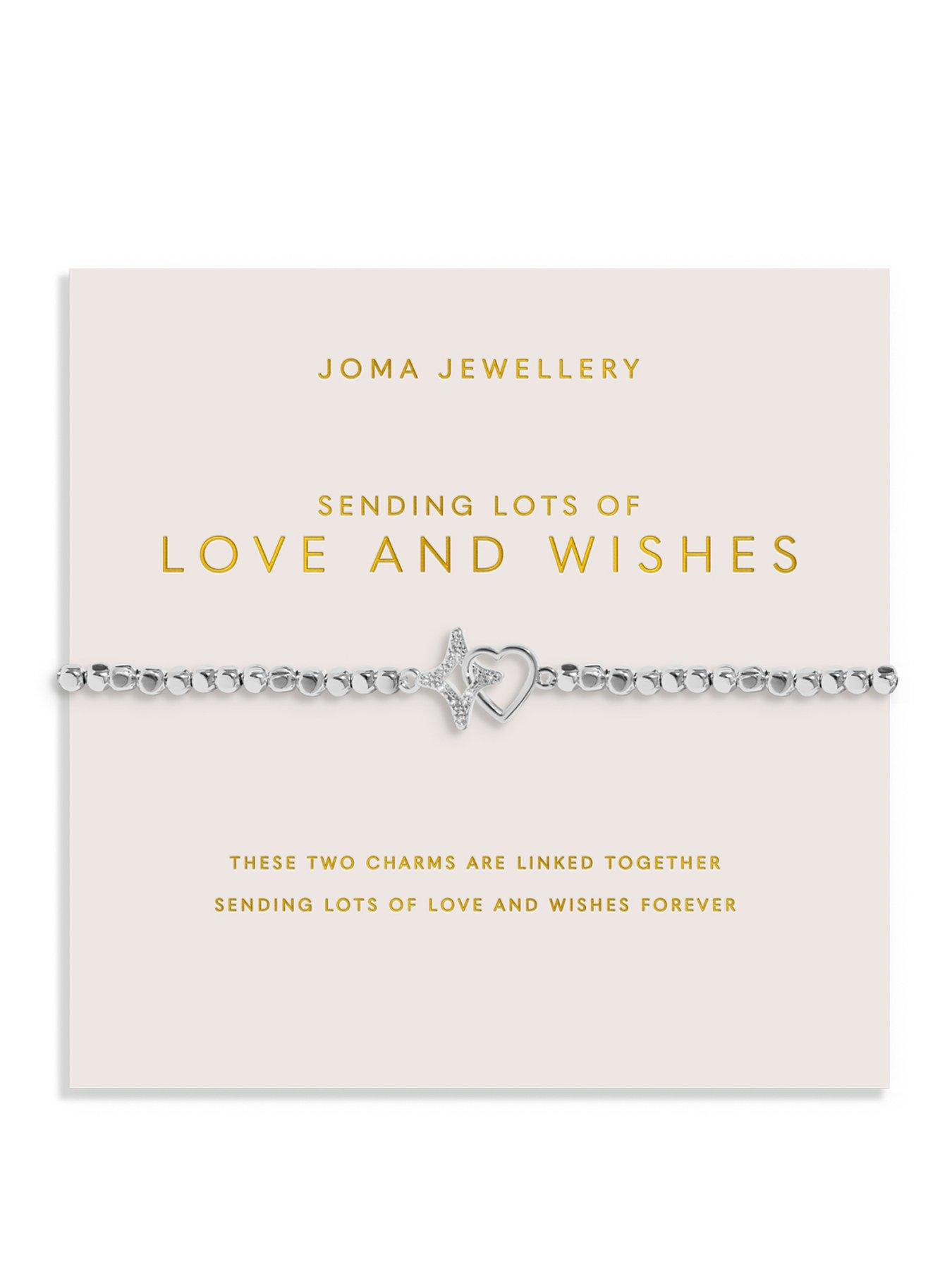 Joma Jewellery Forever Yours Sending Lots Of Love And Wishes Bracelet - Silver-plated