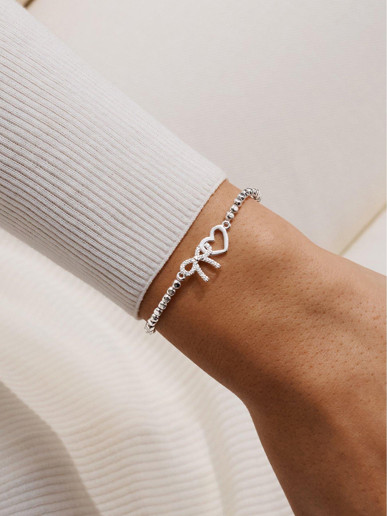 Image 2 of 6 of Joma Jewellery Forever Yours From Me To You Thank You Bracelet - Silver-plated
