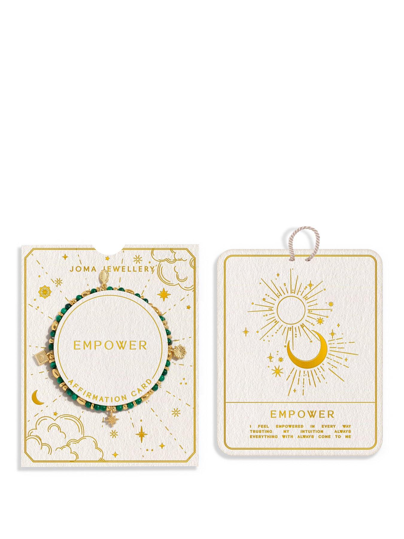 Joma Jewellery Affirmation Card Empower Bracelet - Gold-plated