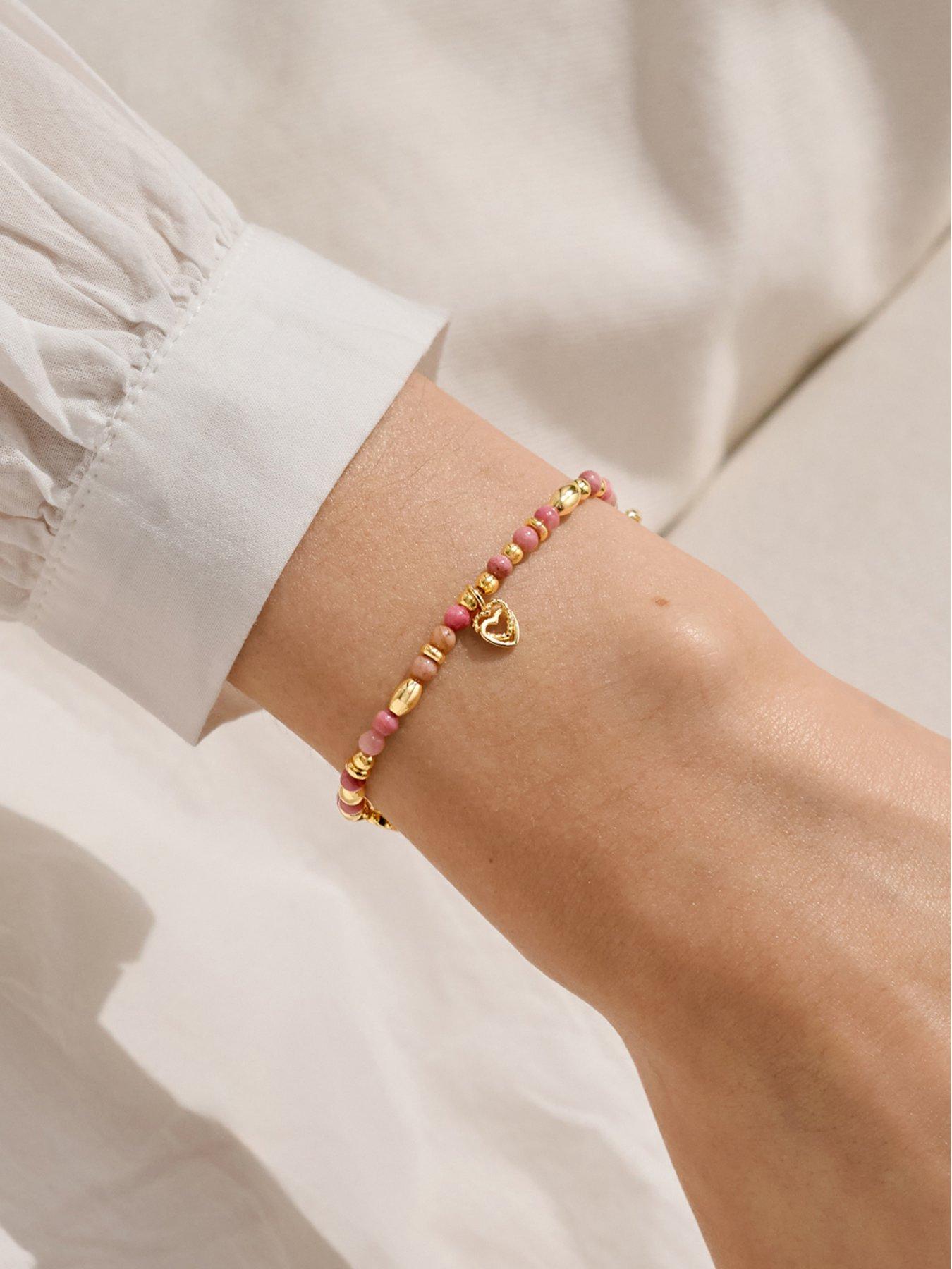 Image 2 of 7 of Joma Jewellery Affirmation Card Friendship Bracelet - Gold plated