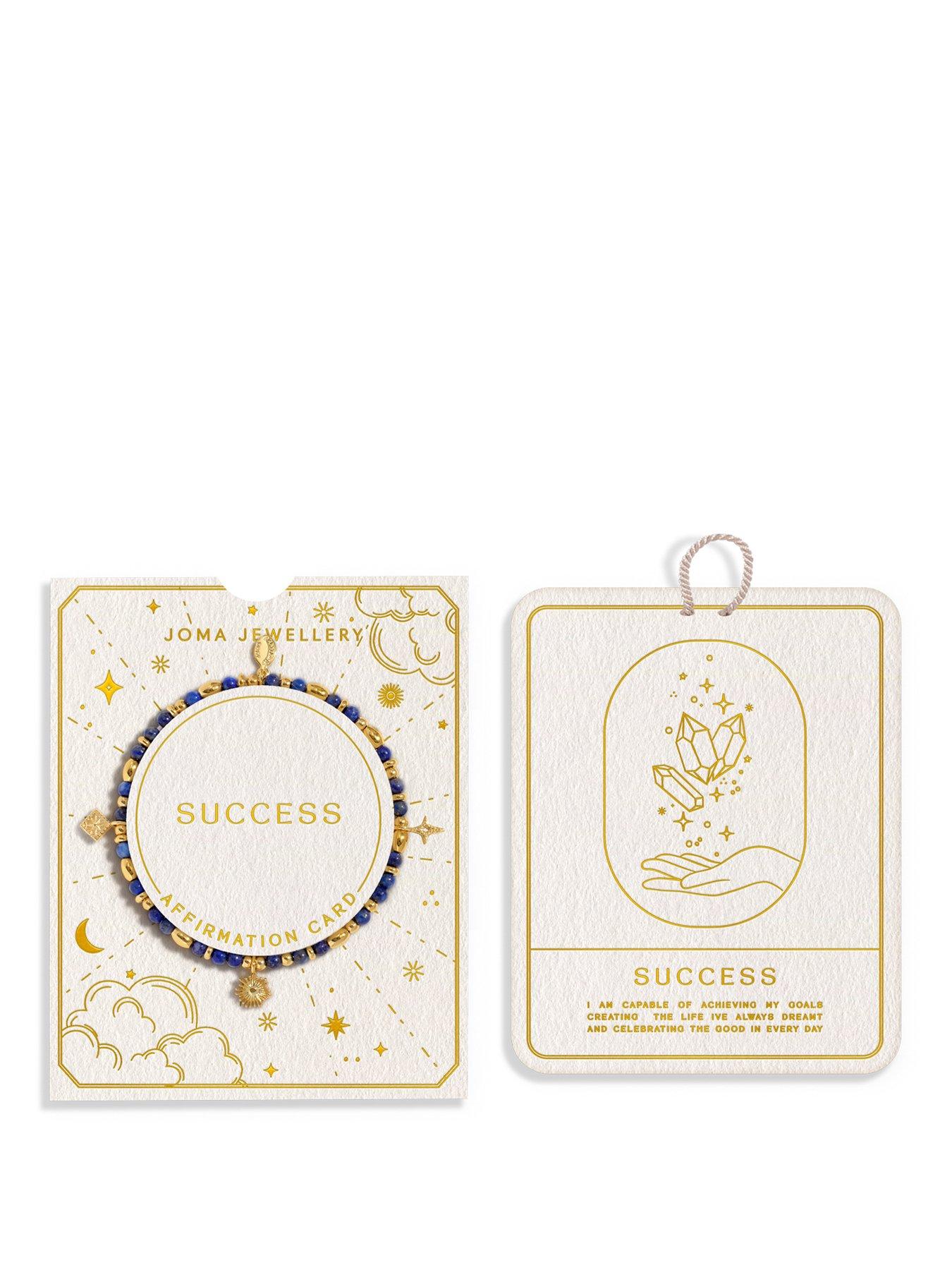 Image 1 of 7 of Joma Jewellery Affrimation Card Success Bracelet - Gold-plated