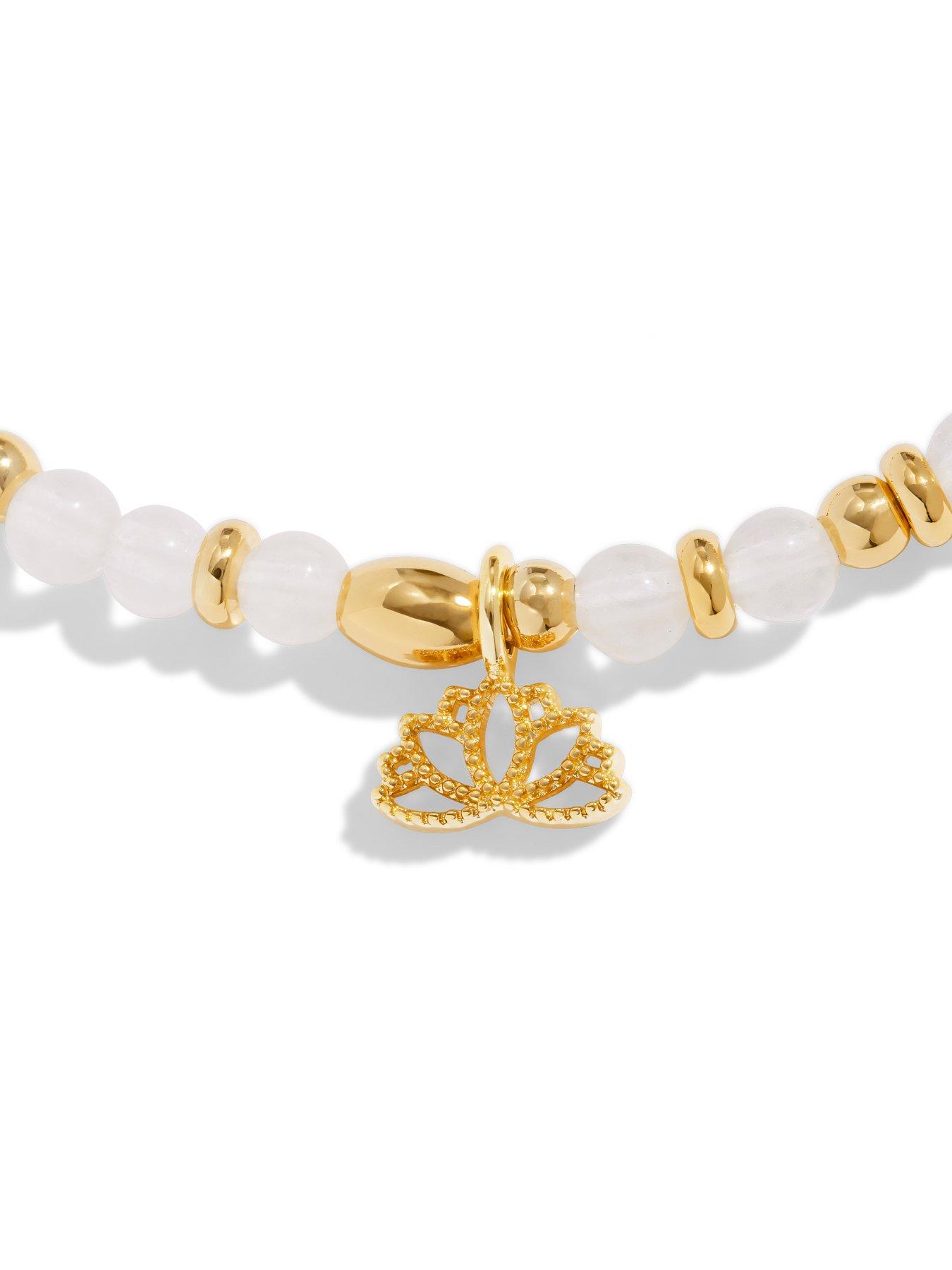 Image 5 of 7 of Joma Jewellery Affirmation Card Peace Bracelet - Gold-plated