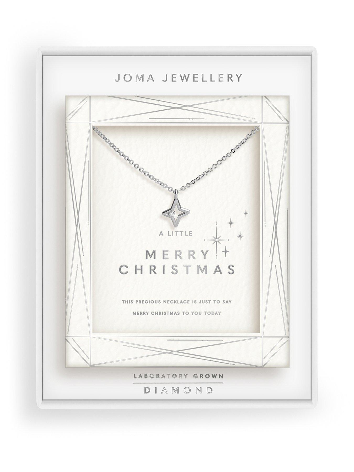 Joma Jewellery LABORATORY GROWN DIAMOND NECKLACE A LITTLE 'MERRY CHRISTMAS' Necklace