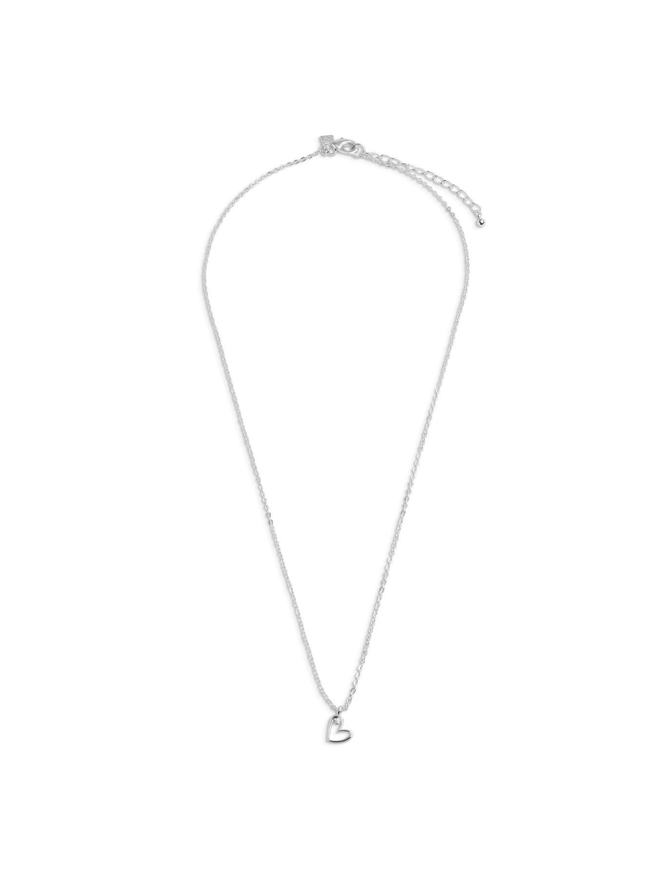 Image 2 of 6 of Joma Jewellery LABORATORY GROWN DIAMOND NECKLACE A LITTLE | WITH LOVE | Silver Plated | Necklace | 46cm + 5cm extender