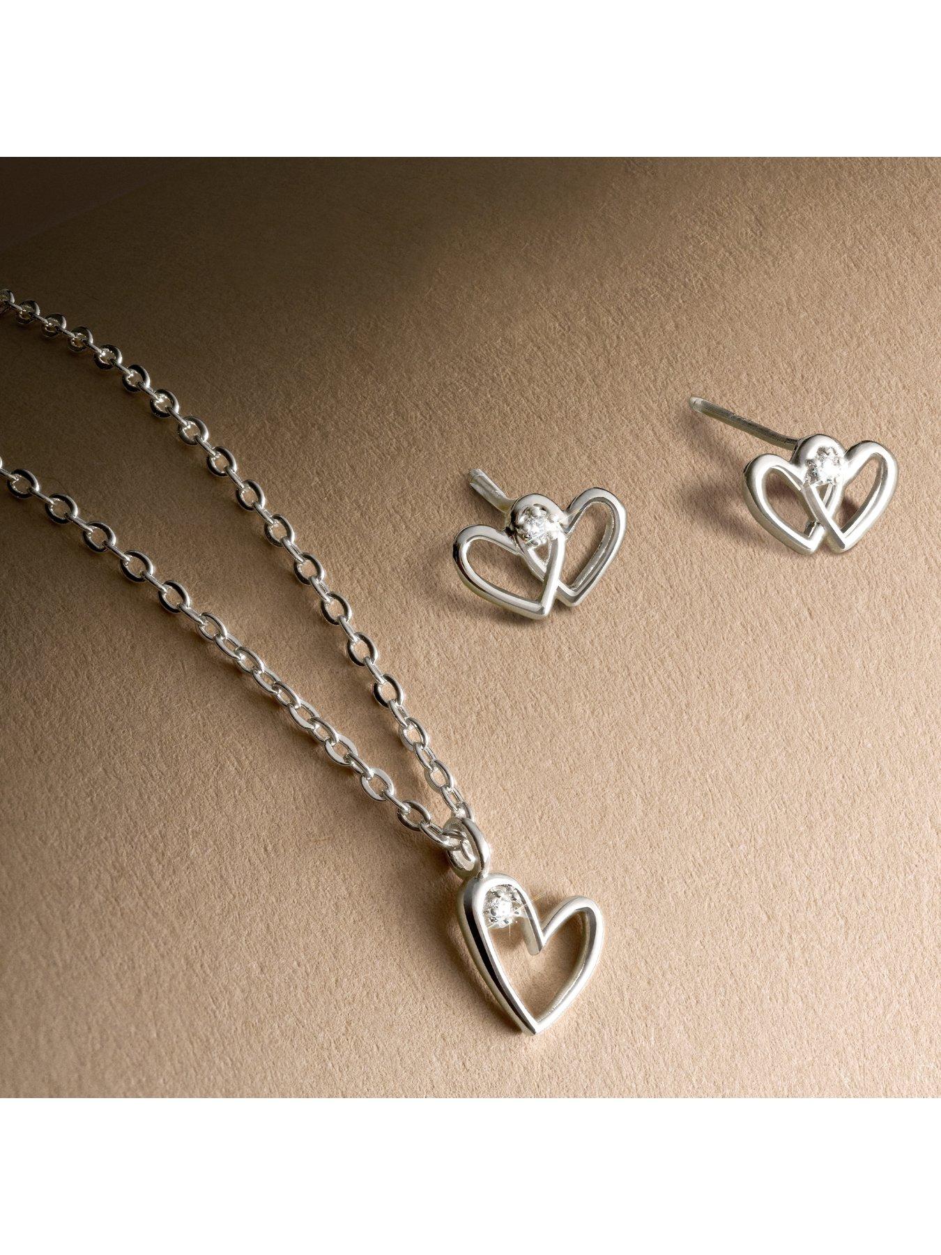 Image 5 of 6 of Joma Jewellery LABORATORY GROWN DIAMOND NECKLACE A LITTLE | WITH LOVE | Silver Plated | Necklace | 46cm + 5cm extender