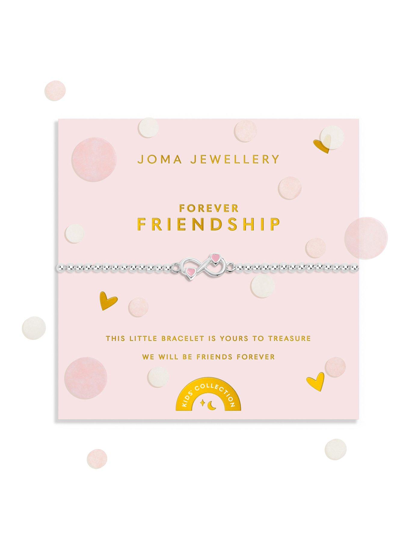 Joma Jewellery Kids Confetti A Litlle Forever Friendship Bracelet - Silver-plated