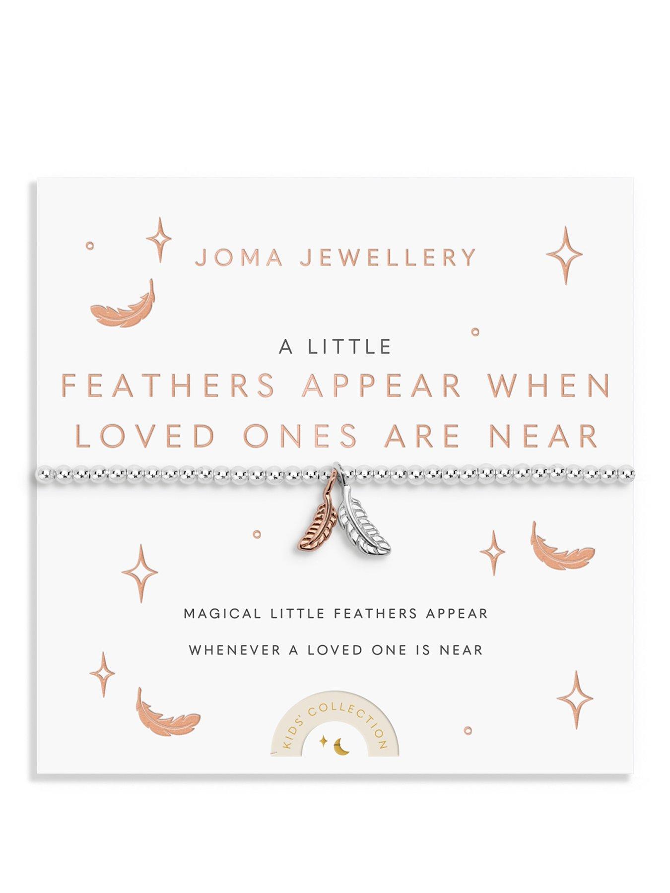 Joma Jewellery KIDS' A LITTLE 'FEATHERS APPEAR WHEN LOVED ONES ARE NEAR' Bracelet