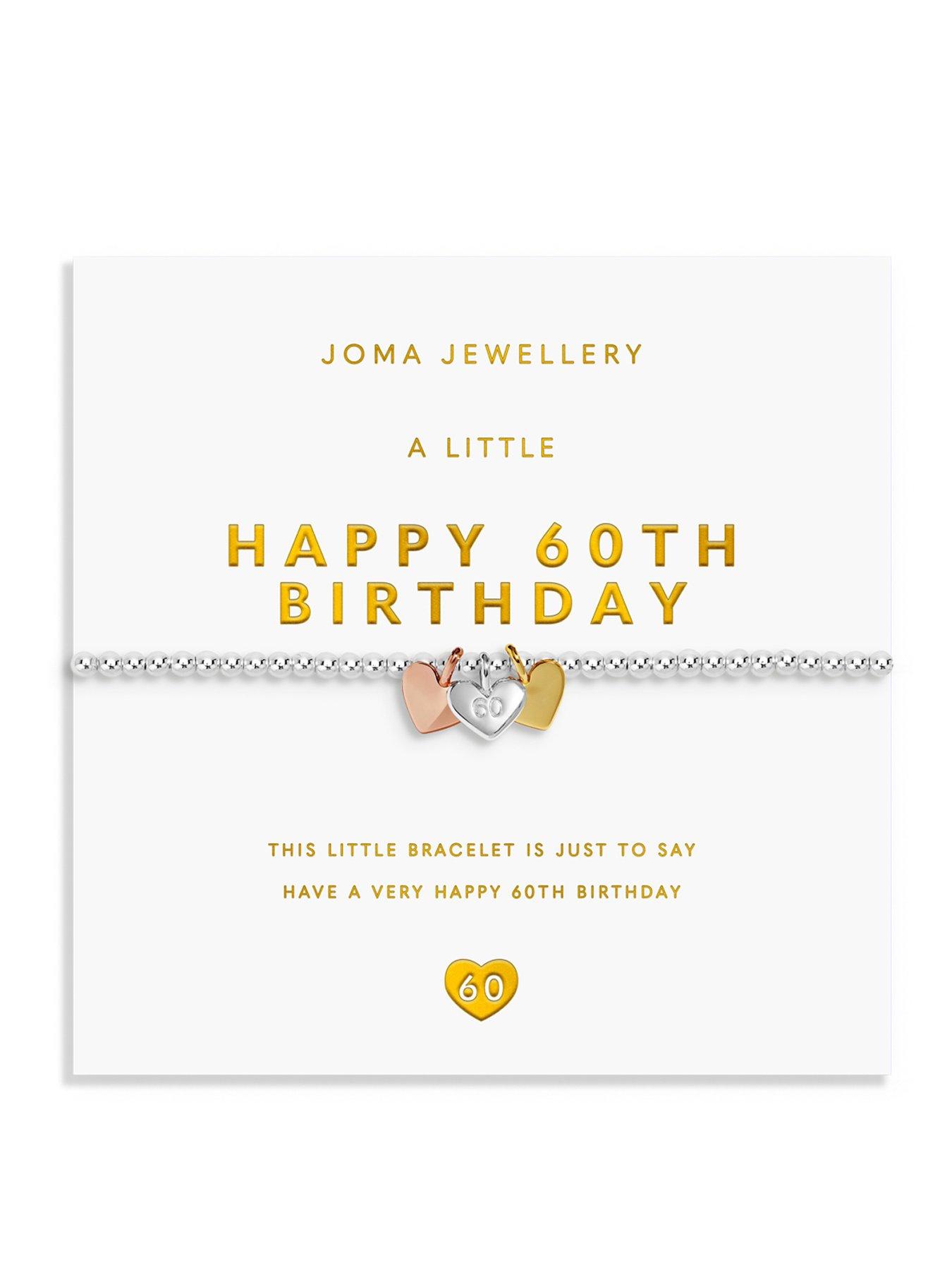 Image 1 of 5 of Joma Jewellery A Little Charmed Moments Happy 60th Birthday Bracelet