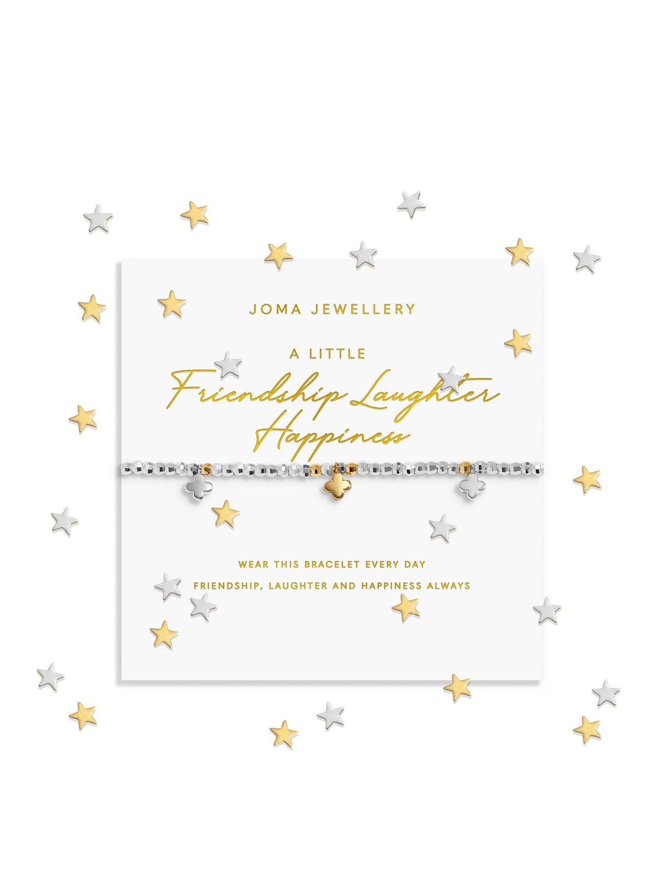 Joma Jewellery SPARKLE CONFETTI A LITTLE ' FRIENDSHIP, LAUGHTER, HAPPINESS' Bracelet