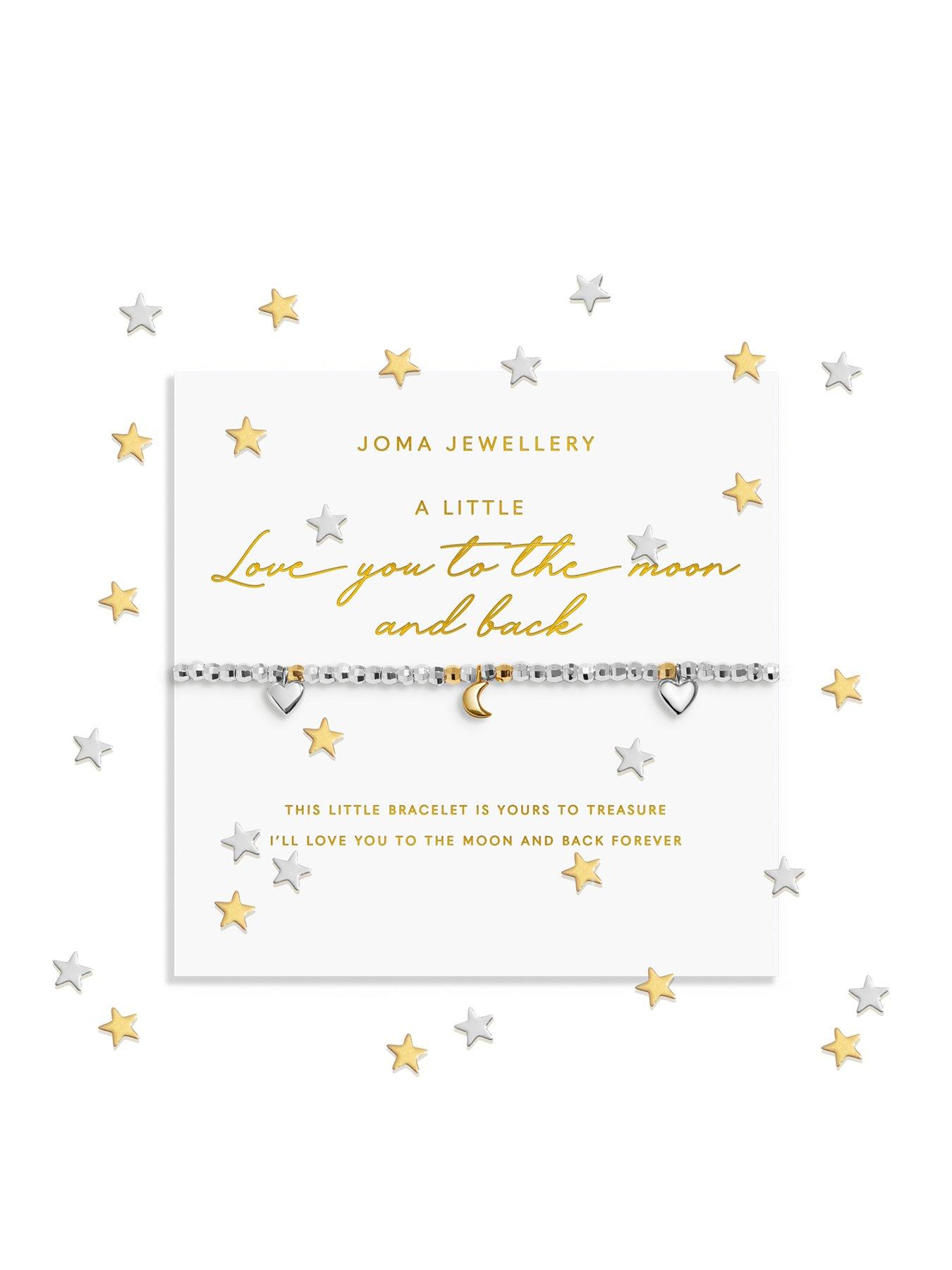 Joma Jewellery SPARKLE CONFETTI A LITTLE 'LOVE YOU TO THE MOON AND BACK' Bracelet