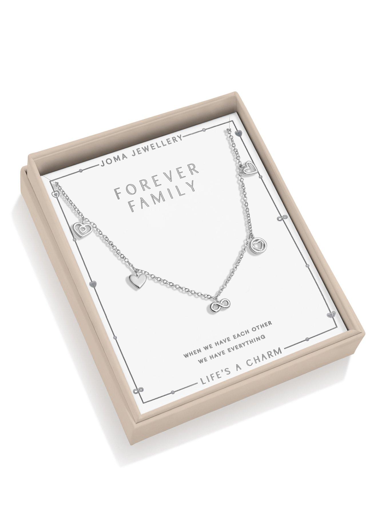 Joma Jewellery Lifes A Charm Forever Family Necklace - Silver-plated