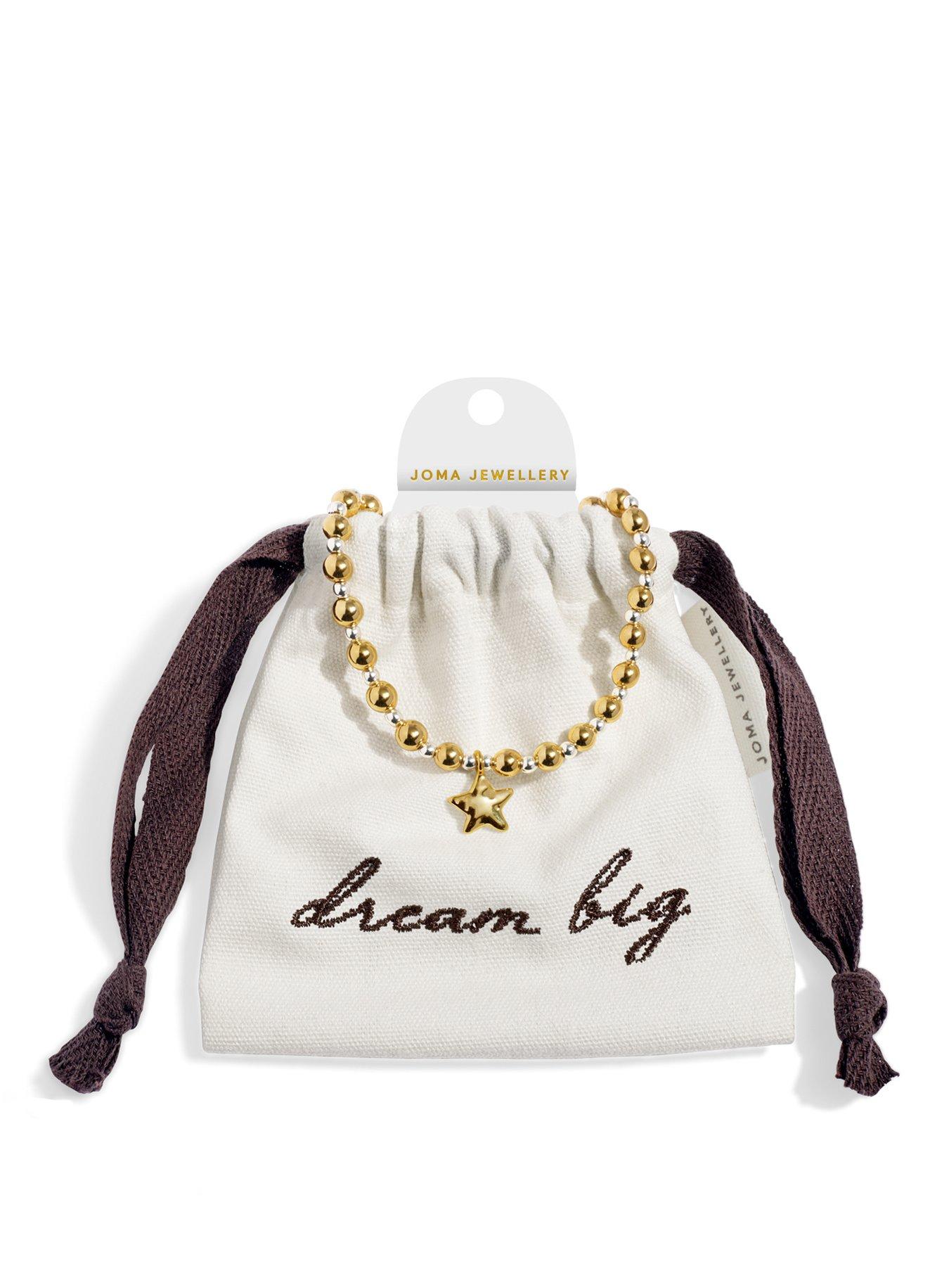 Joma Jewellery Words To Treasure Dream Big Bracelet - Silver  &  Gold-plating