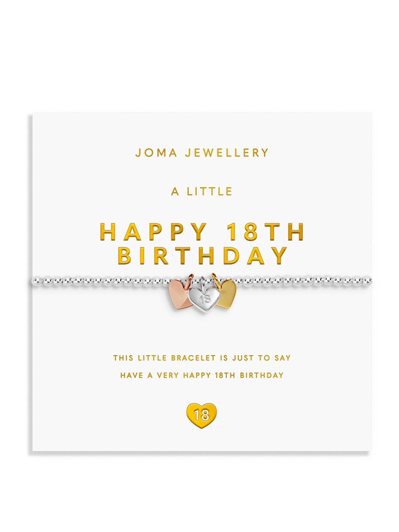Image 1 of 5 of Joma Jewellery A Little Charmed Moments Happy 18th Birthday Bracelet