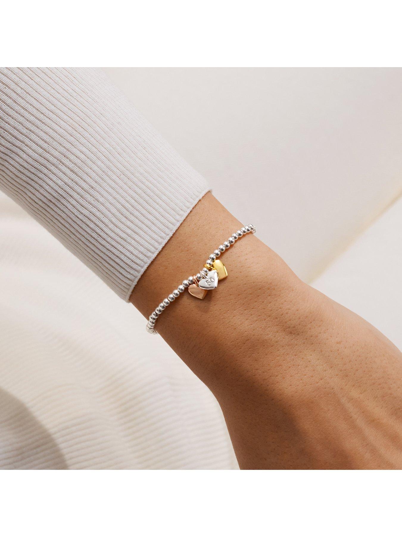 Image 2 of 6 of Joma Jewellery A Little Charmed Moments Happy 50th Birthday Bracelet