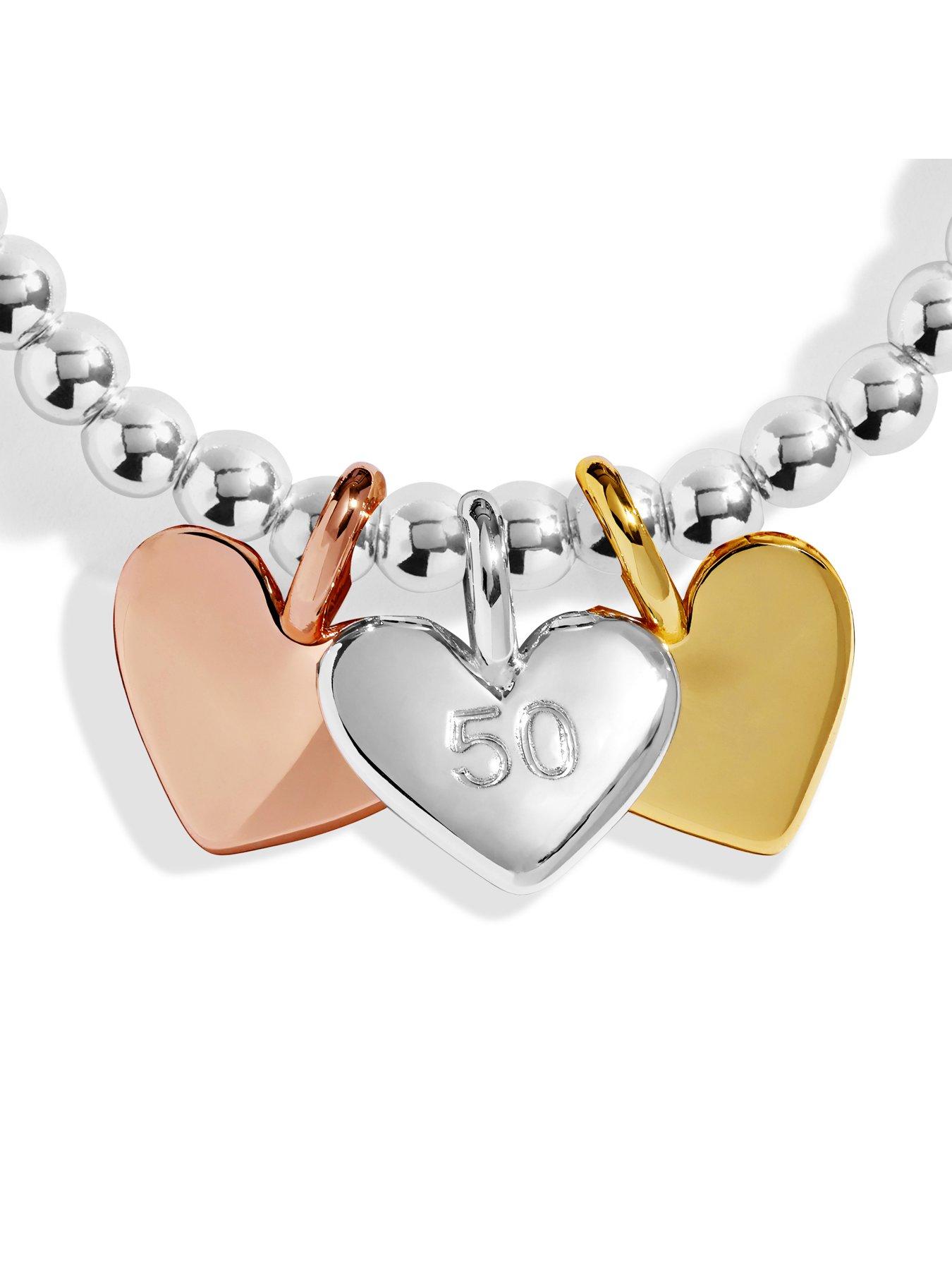 Image 4 of 6 of Joma Jewellery A Little Charmed Moments Happy 50th Birthday Bracelet