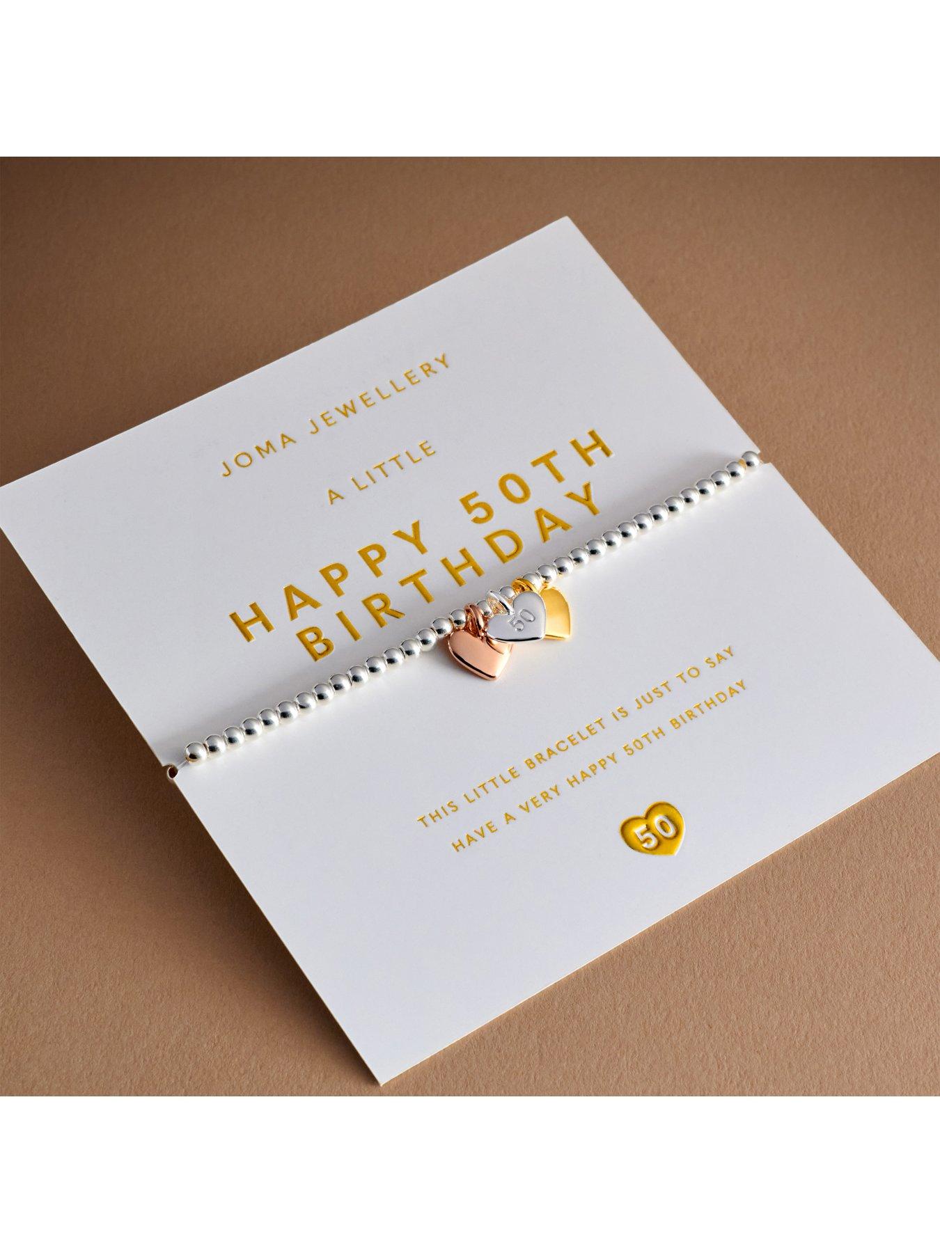 Image 5 of 6 of Joma Jewellery A Little Charmed Moments Happy 50th Birthday Bracelet