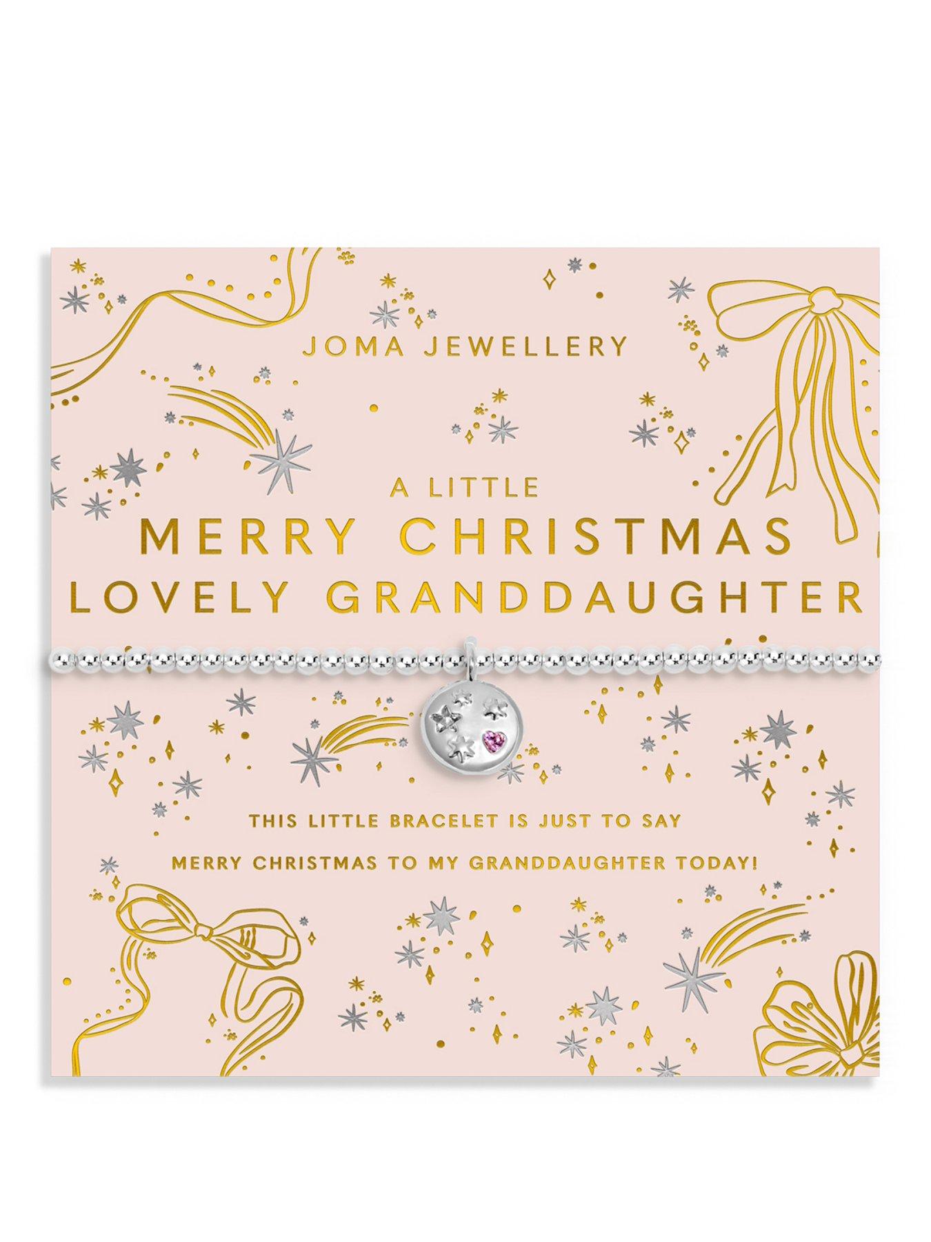 Joma Jewellery CHRISTMAS A LITTLE 'MERRY CHRISTMAS LOVELY GRANDDAUGHTER' Bracelet