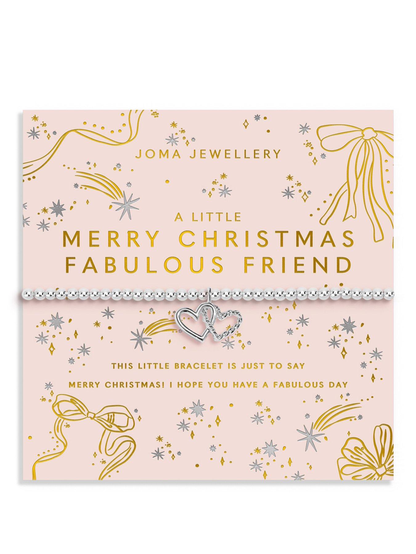 Joma Jewellery CHRISTMAS A LITTLE 'MERRY CHRISTMAS FABULOUS FRIEND' Bracelet