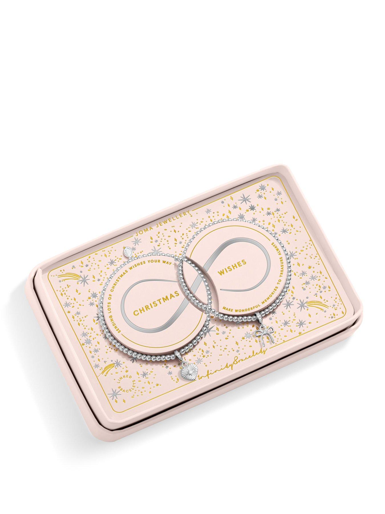 Image 1 of 5 of Joma Jewellery Christmas Infinity Bracelets Christmas Wishes Linked Bracelet - Silver plated