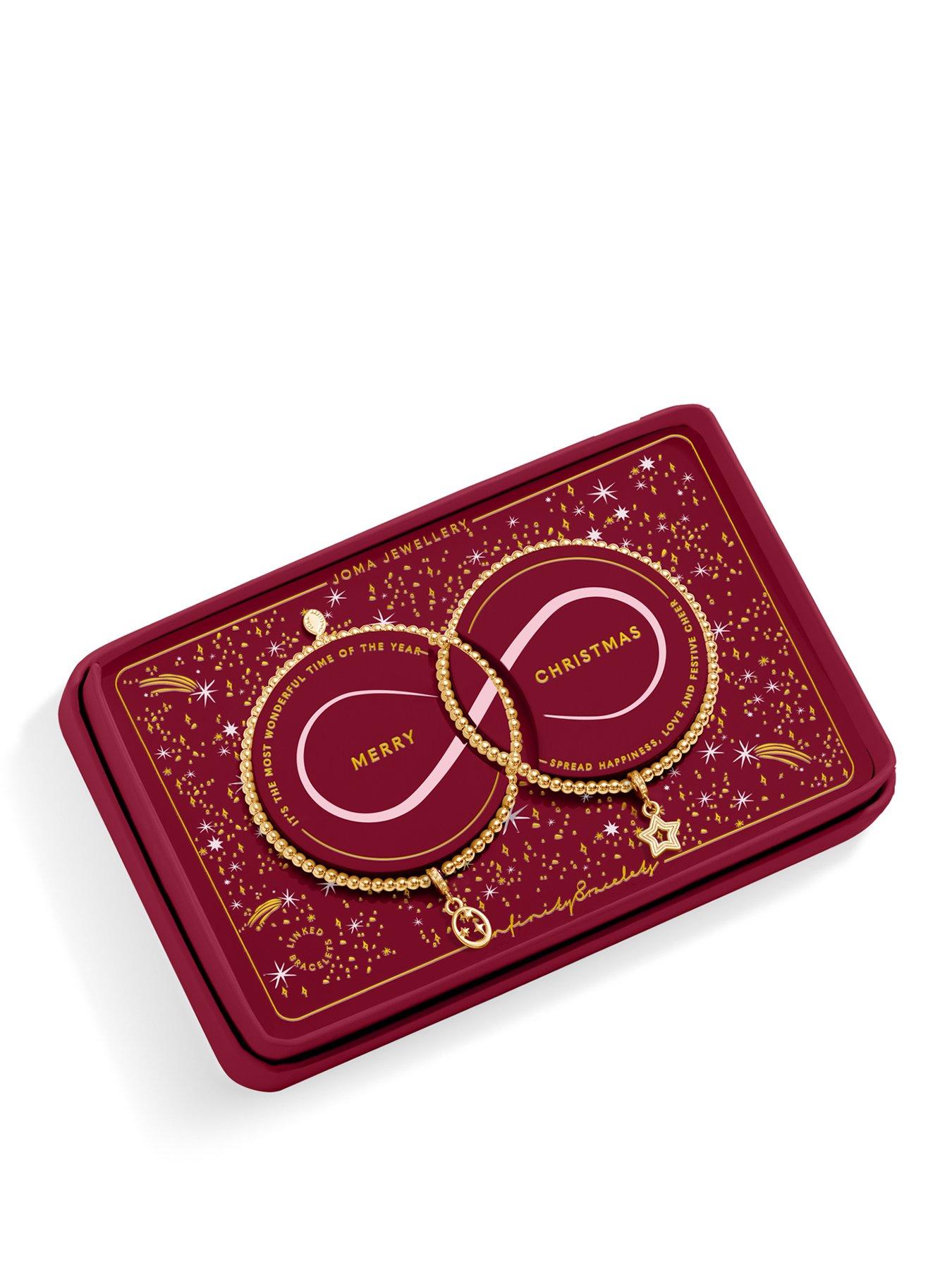 Joma Jewellery CHRISTMAS INFINITY BRACELETS 'MERRY CHRISTMAS' Linked Bracelet
