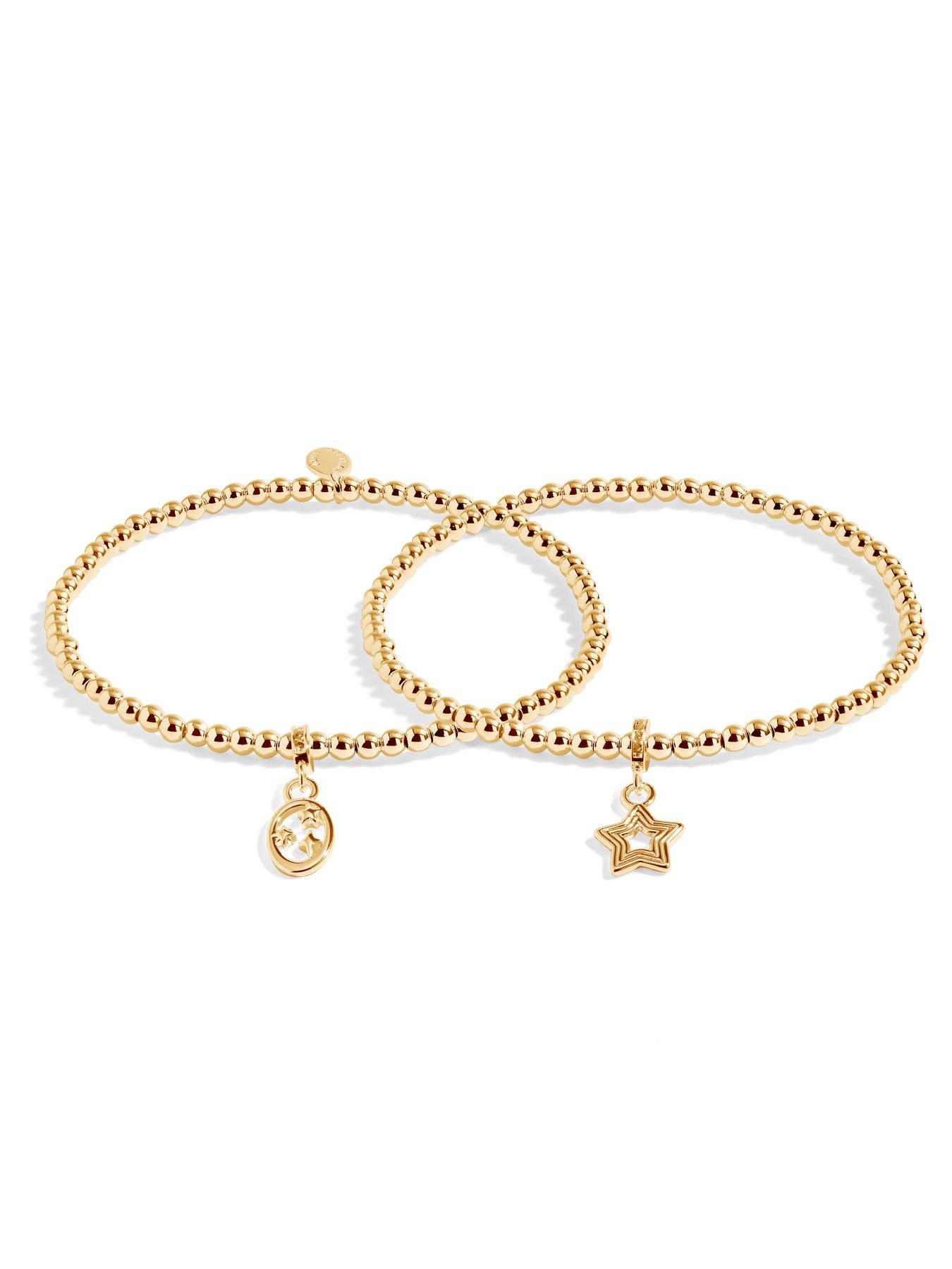 Image 3 of 5 of Joma Jewellery Christmas Infinity Bracelets Merry Christmas Linked Bracelet - Gold Plated