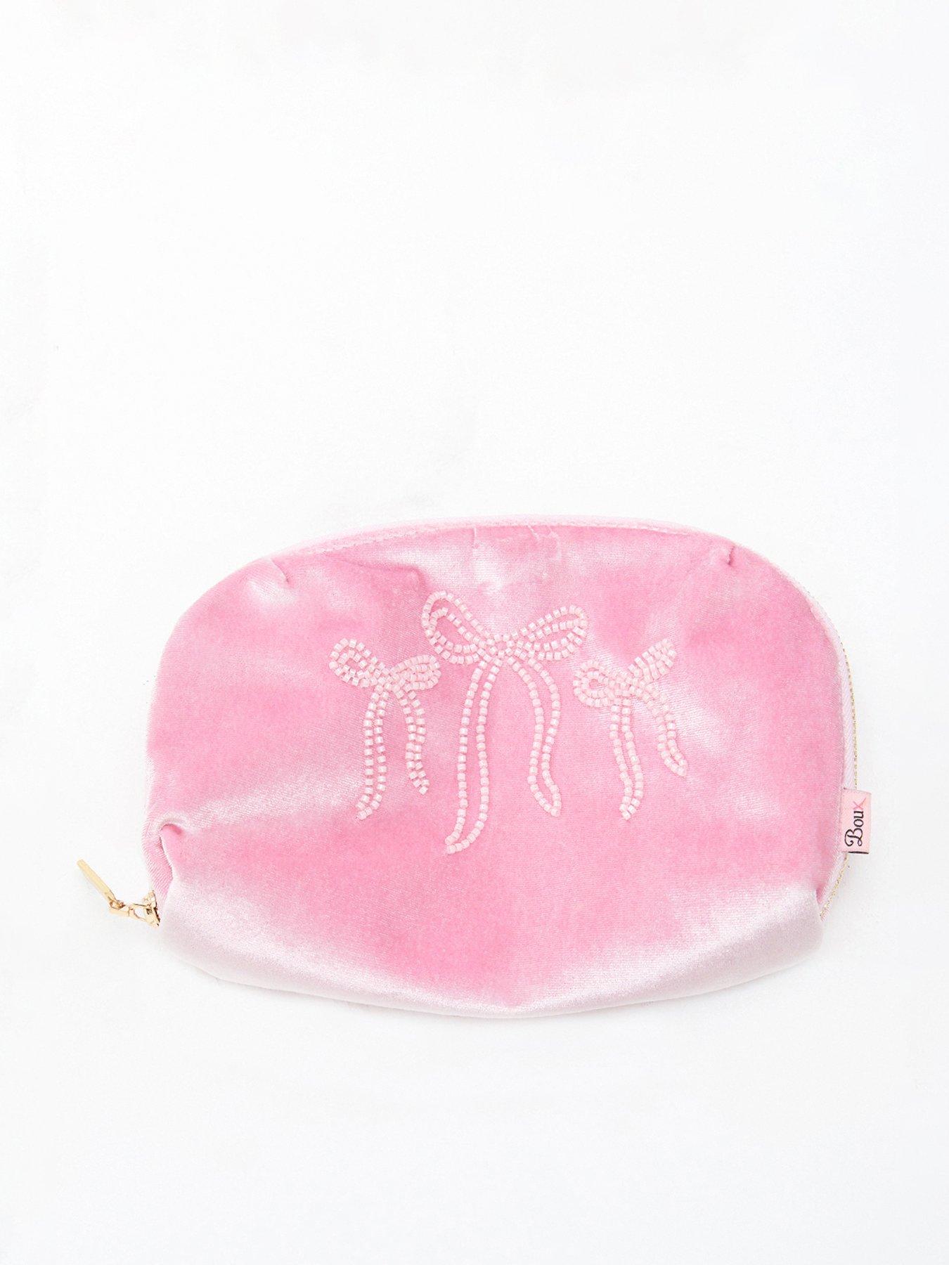 Boux Avenue Beaded Bow Make Up Bag - Pink