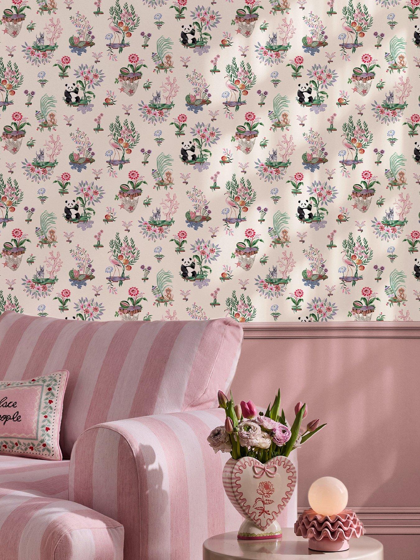 Cath Kidston Chihuahua Island Cream Wallpaper