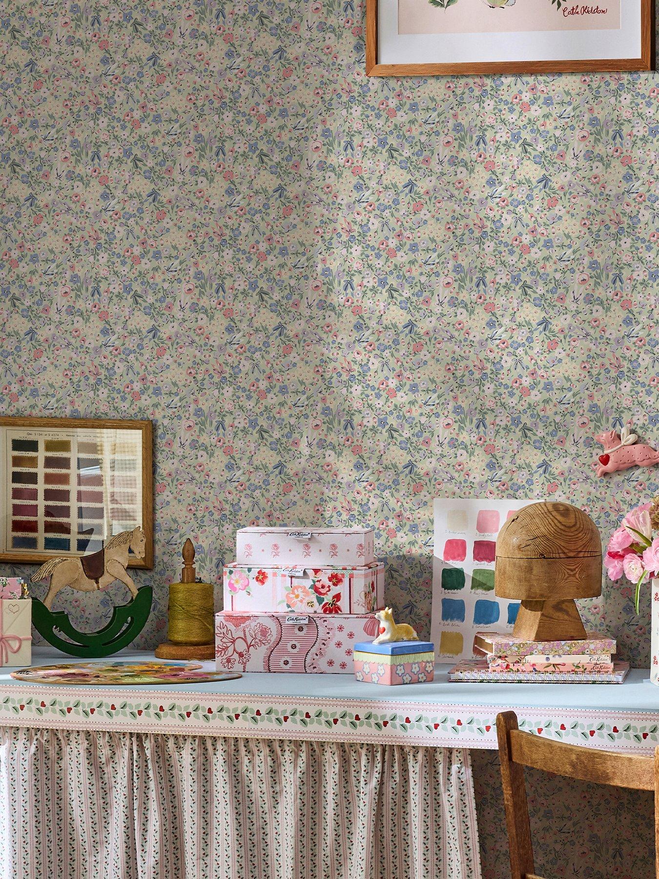 Cath Kidston Harmony Ditsy Sage Wallpaper