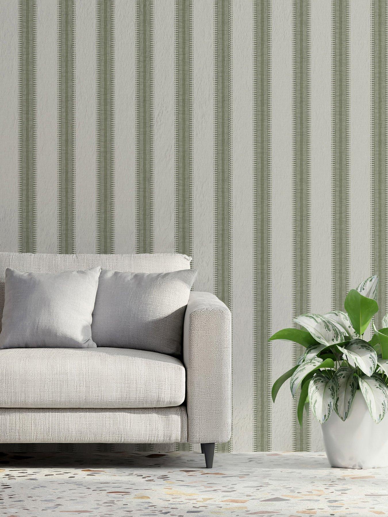 Superfresco Easy Sonnet Stripe Sage Wallpaper