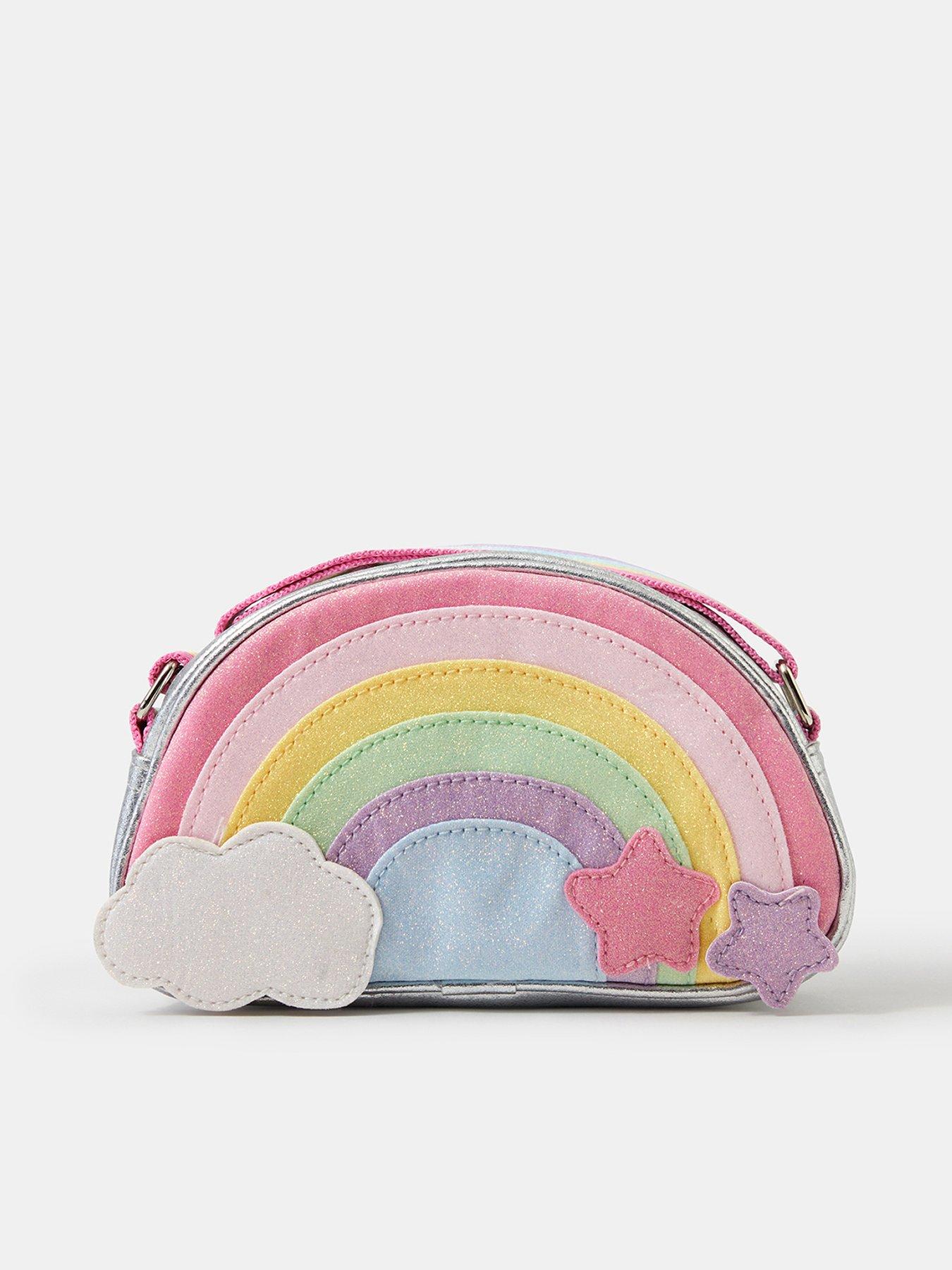Accessorize Girls Rainbow Cross Body Bag - Multi
