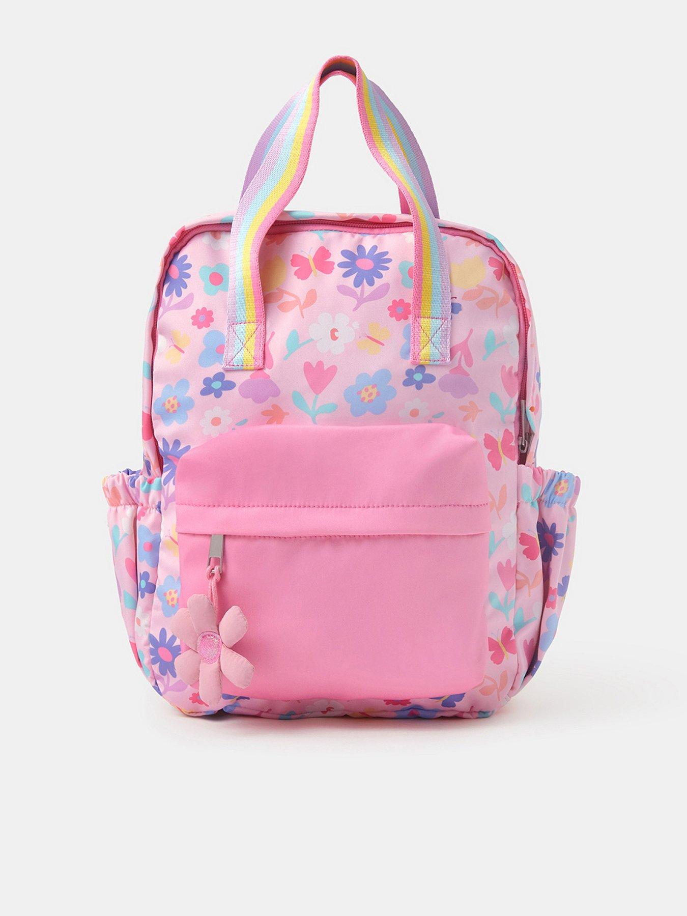 Image 1 of 4 of Accessorize Girls Floral Print Backpack - Multi