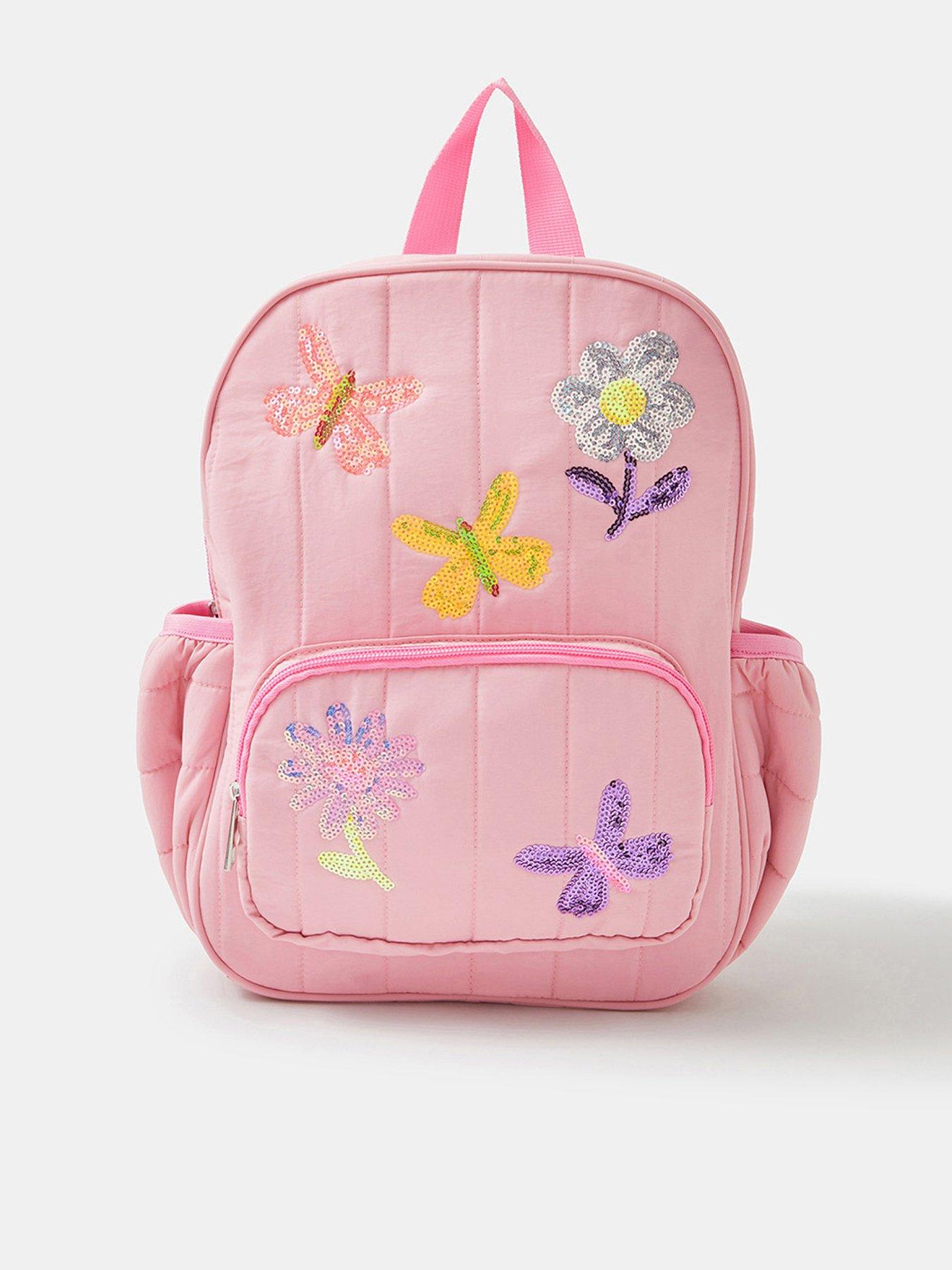 Accessorize Girls Sequin Quilted Backpack - Pink