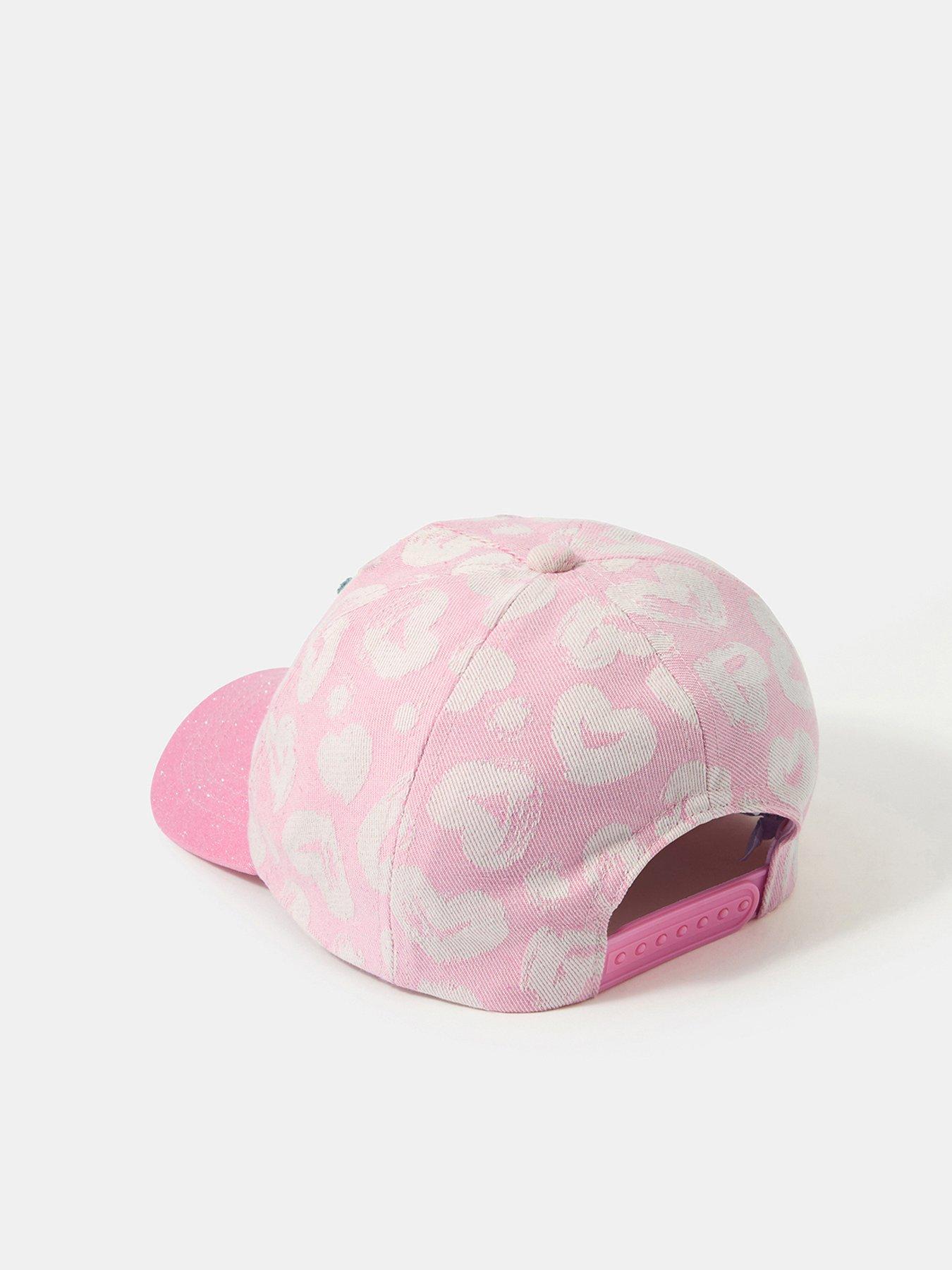 Image 2 of 3 of Accessorize Girls Flower Badge Cap - Pink
