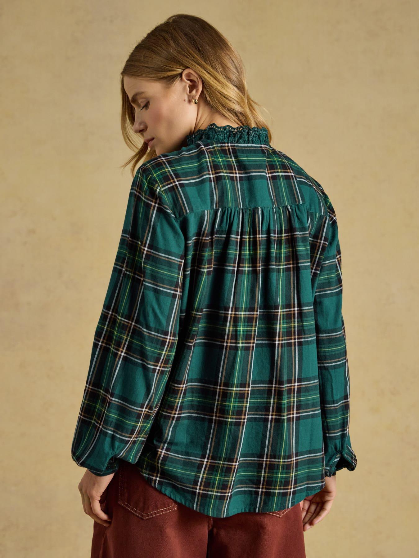 Image 2 of 7 of Joules Melanie Check - Green