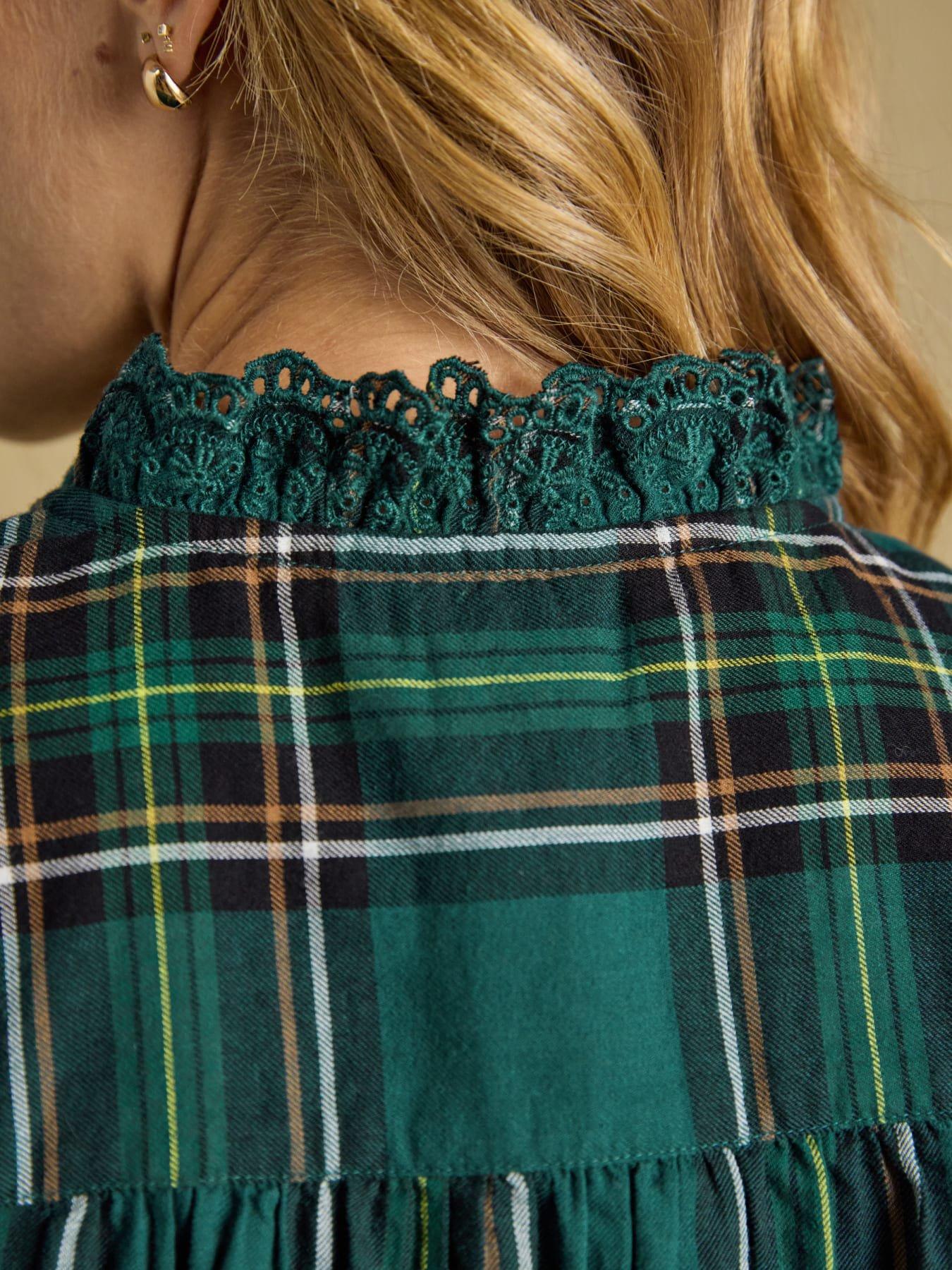 Image 7 of 7 of Joules Melanie Check - Green
