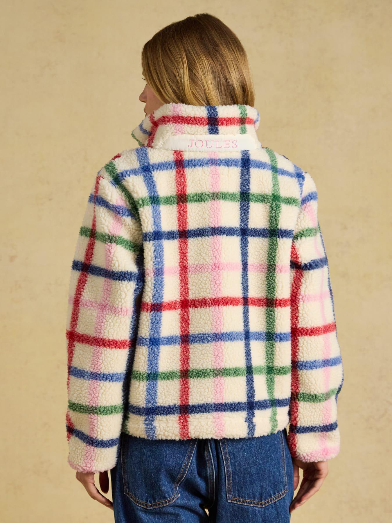 Image 2 of 6 of Joules Womens Lottie Funnel Neck Zip Through Jacket - Cream