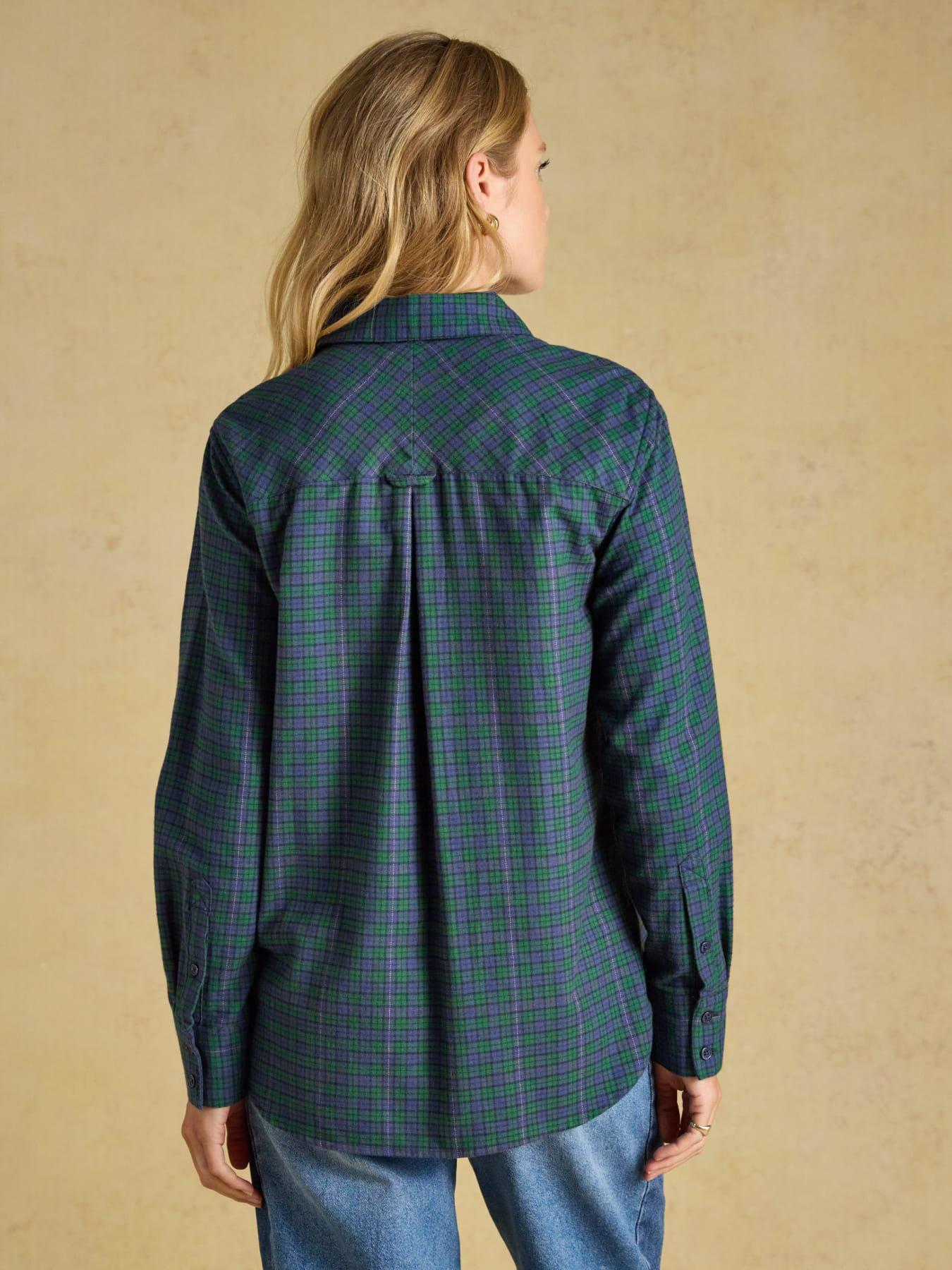 Image 2 of 6 of Joules Boyfriend Brushed - Navy Check
