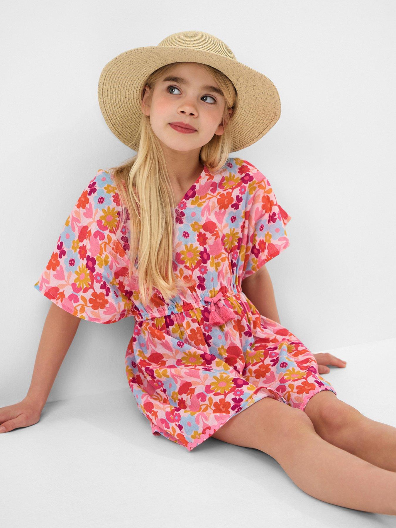 Accessorize Girls Floral Printed Kaftan - Multi
