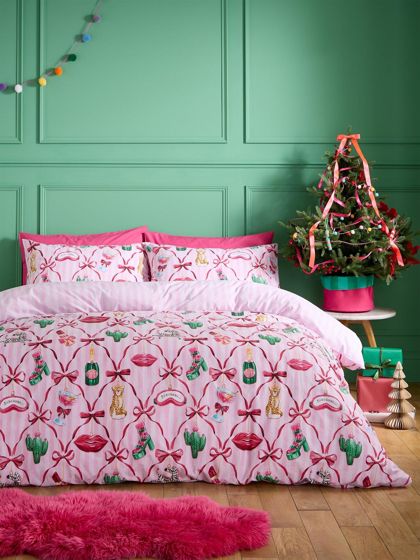 Catherine Lansfield Christmas Kitsch Duvet Cover Set
