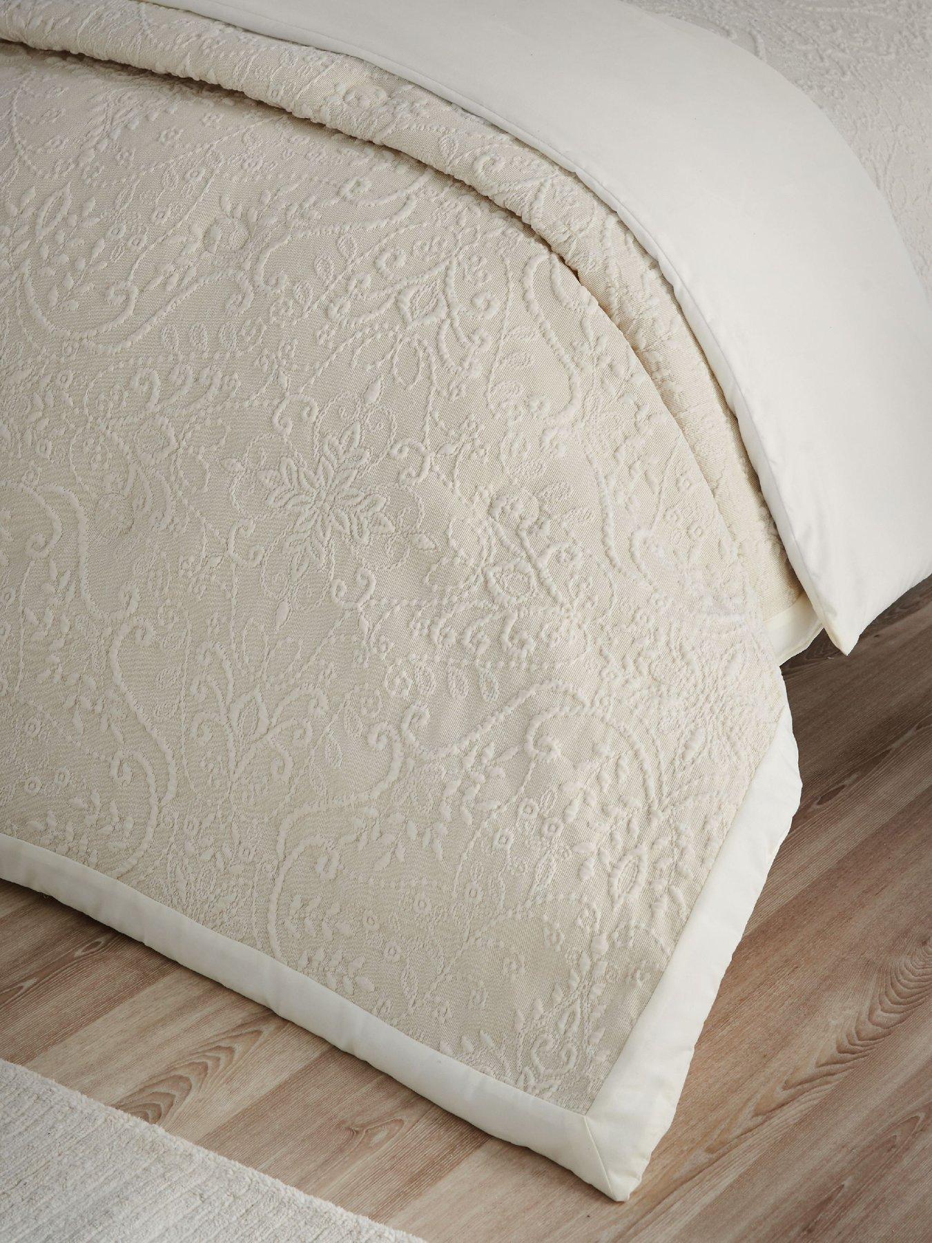 Image 1 of 3 of Catherine Lansfield Kingsley Matt Velvet Bedspread