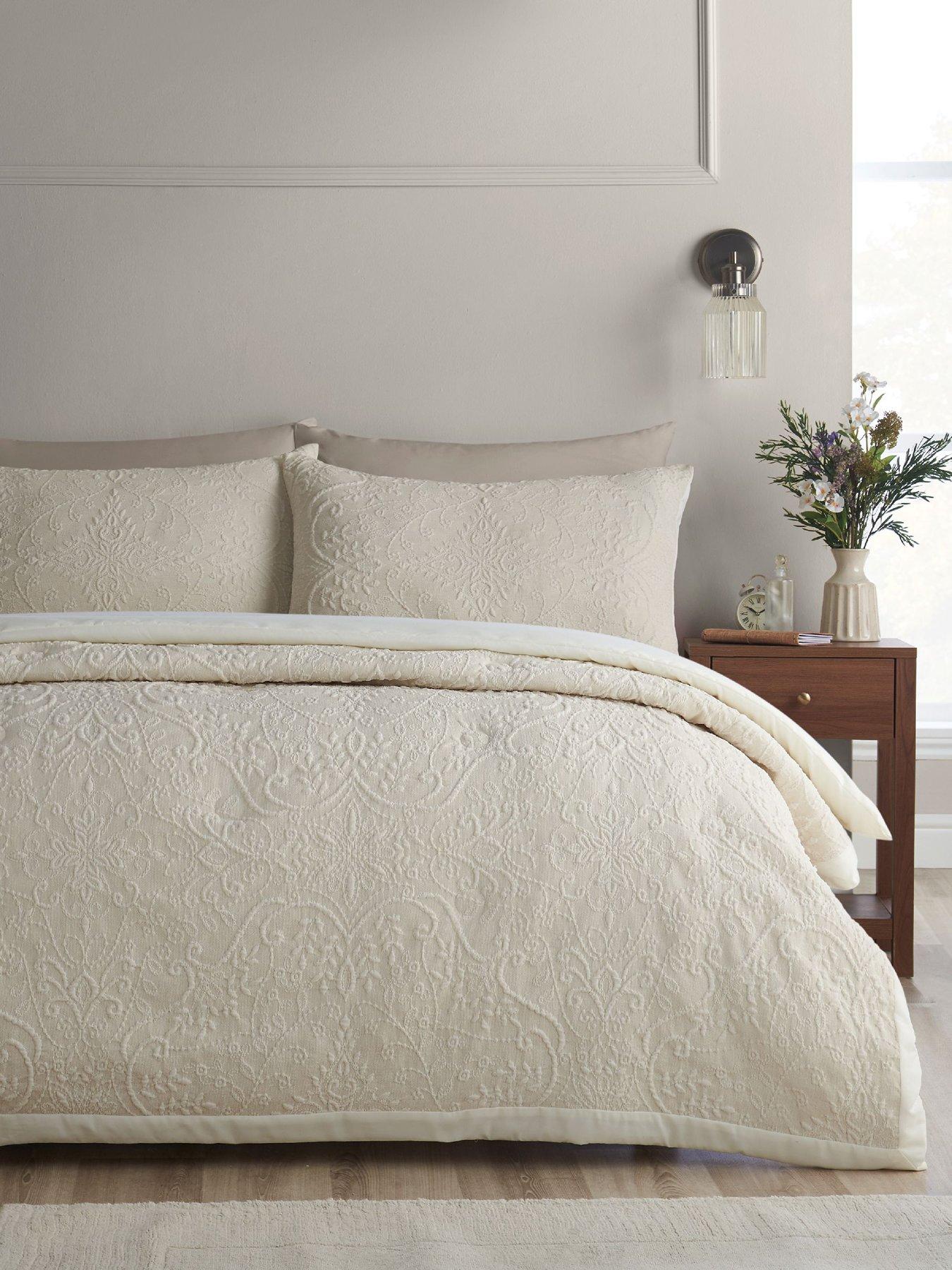 Image 3 of 3 of Catherine Lansfield Kingsley Matt Velvet Bedspread