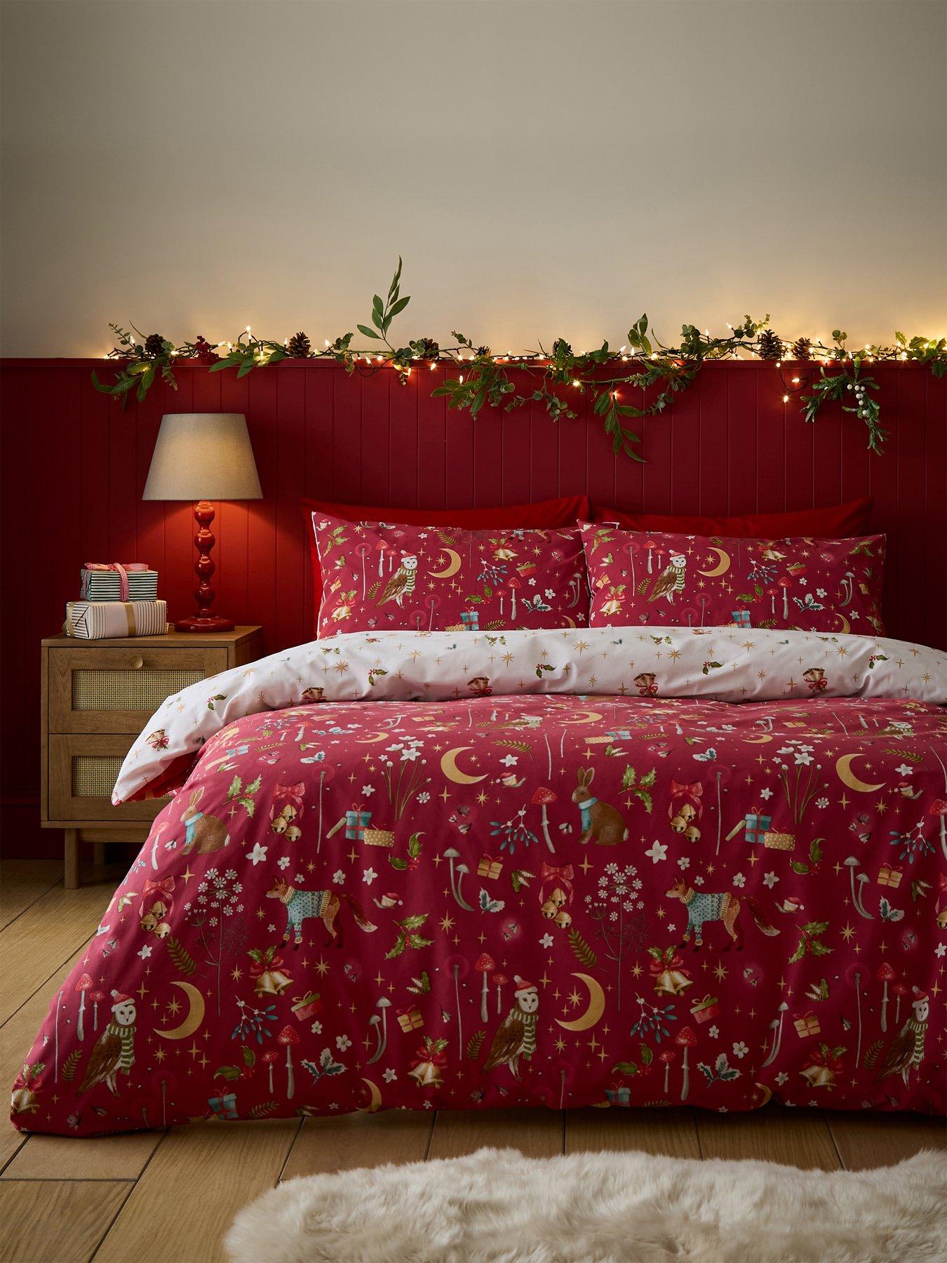 Catherine Lansfield Christmas Enchanted Twilight Duvet Cover Set