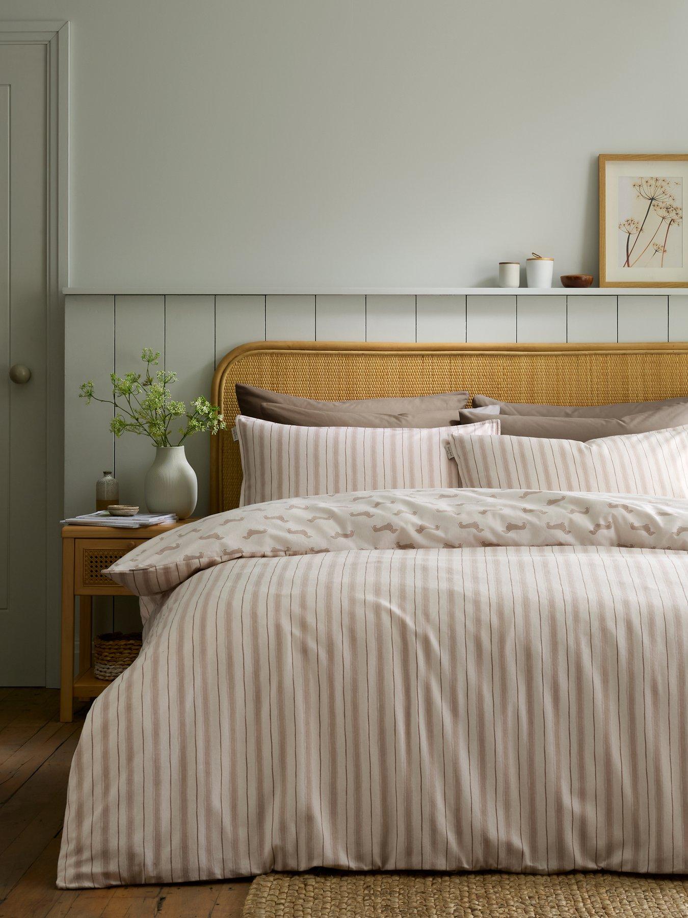 Image 3 of 5 of Emily Bond Brushed 100% Cotton Peggy Dachshund Dog Duvet Cover Set