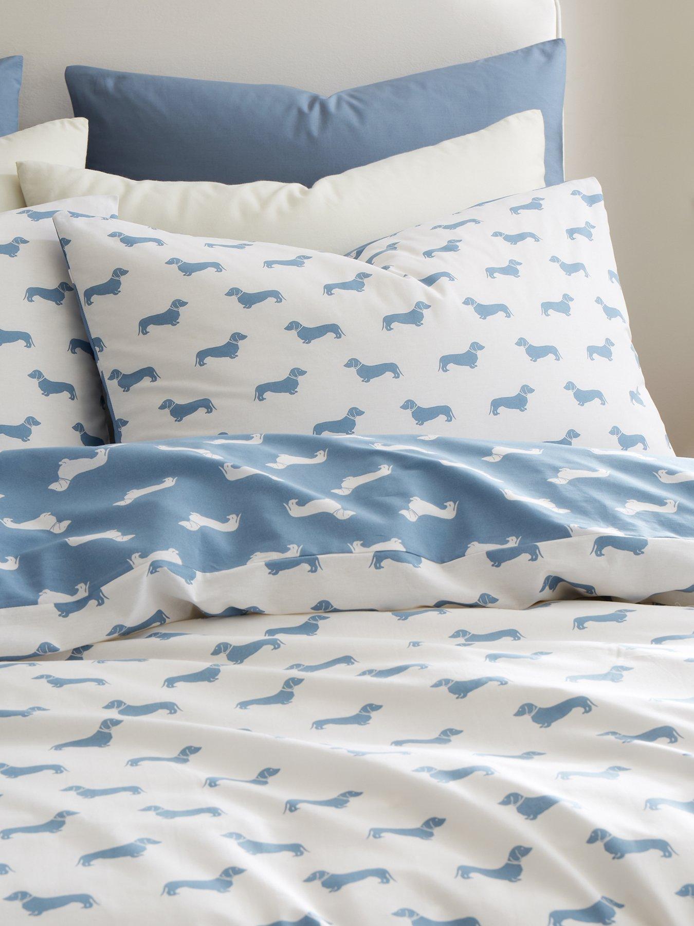 Image 1 of 5 of Emily Bond Peggy Dachshund Dog 100% Cotton Duvet Cover Set