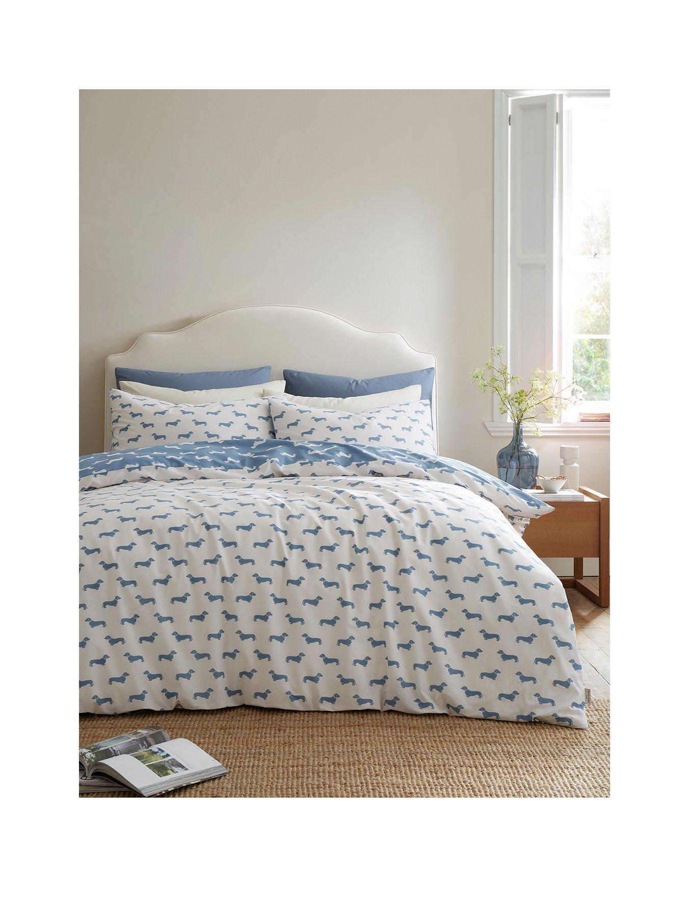 Image 2 of 5 of Emily Bond Peggy Dachshund Dog 100% Cotton Duvet Cover Set