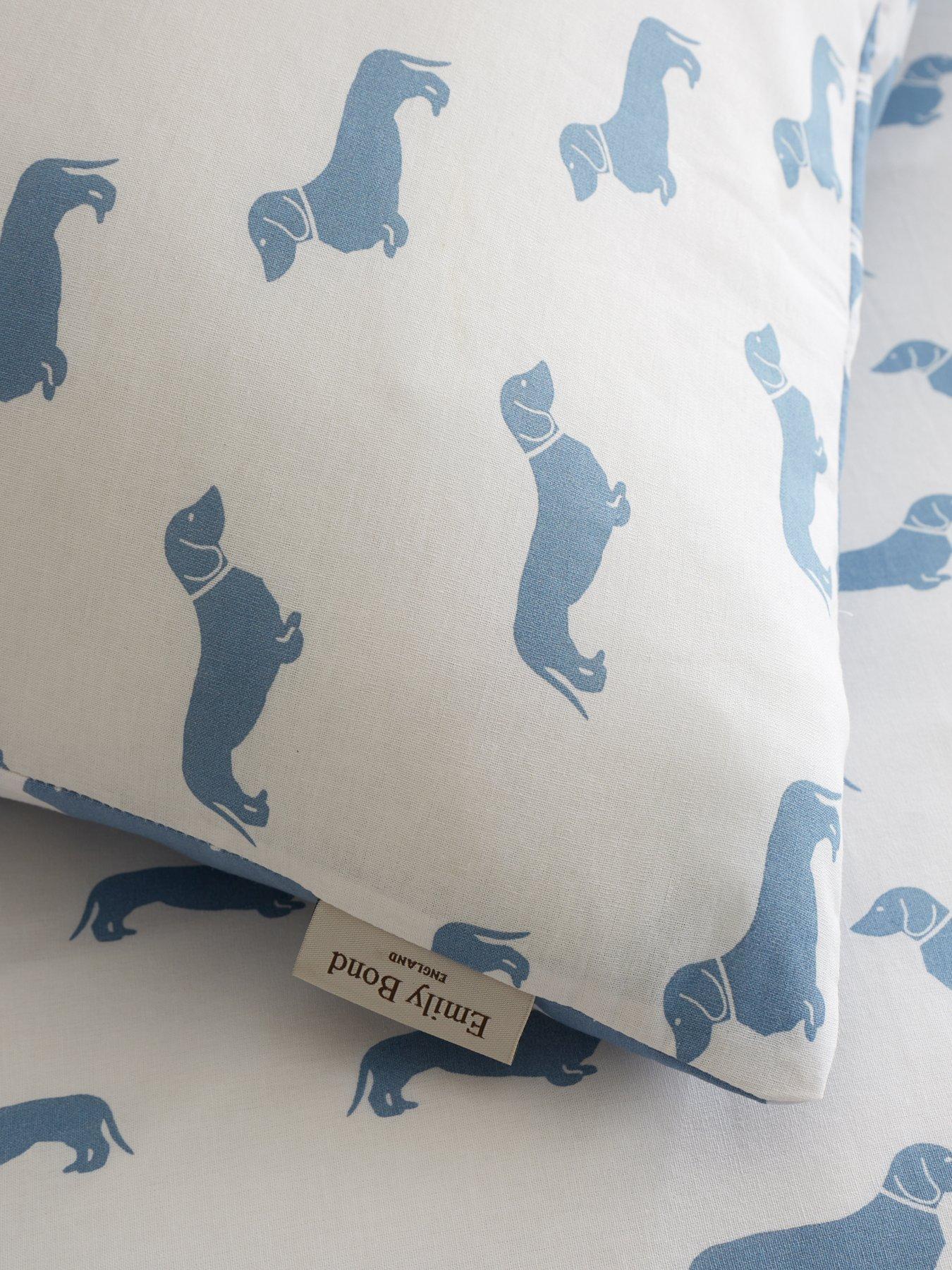 Image 4 of 5 of Emily Bond Peggy Dachshund Dog 100% Cotton Duvet Cover Set